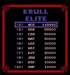 Dumple: Krull (Arcade Emulated / M.A.M.E.) 115,440 points on 2018-03-03 08:46:02