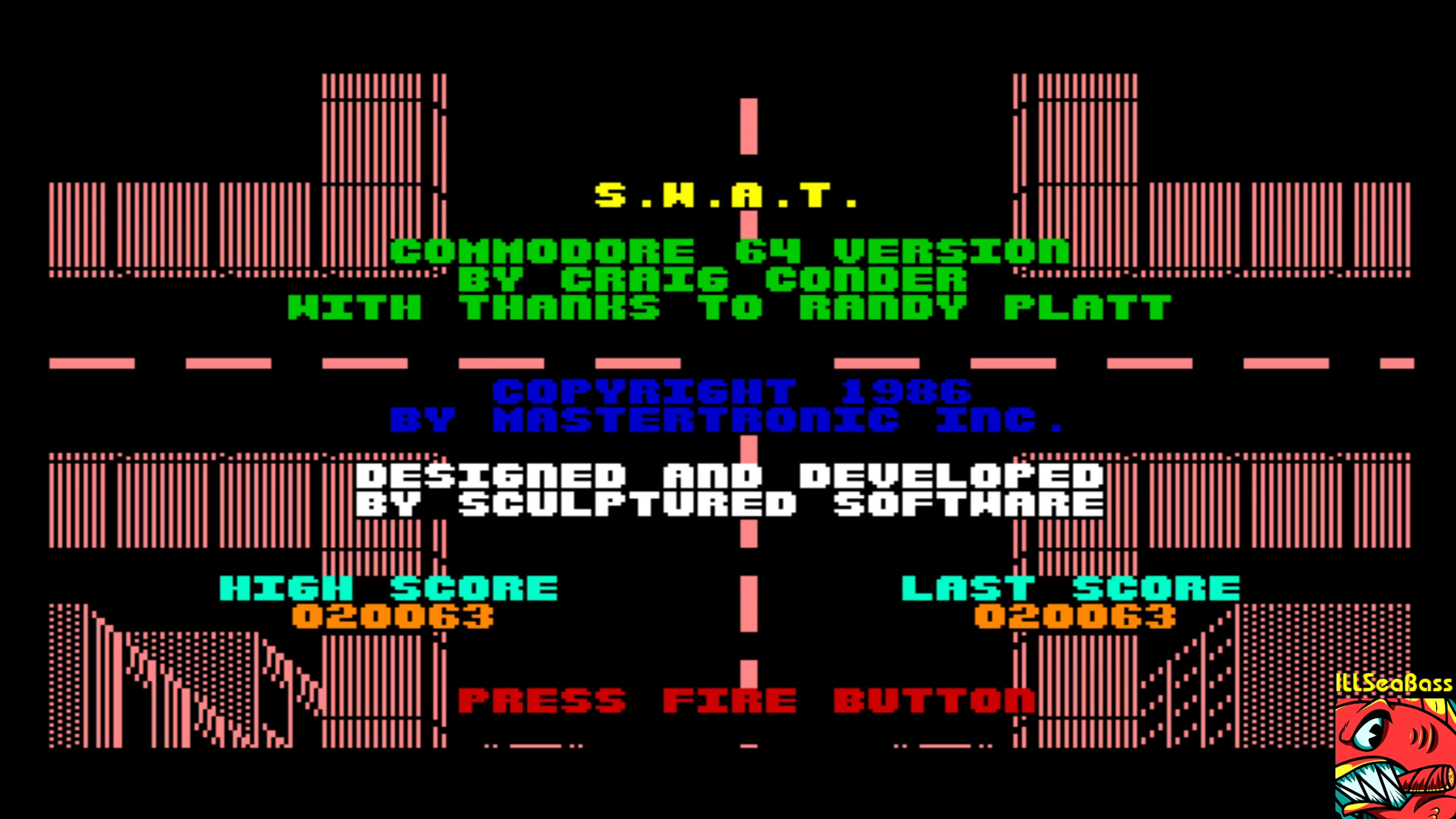 ILLSeaBass: L.A. Swat (Commodore 64 Emulated) 20,063 points on 2018-02-11 22:44:29