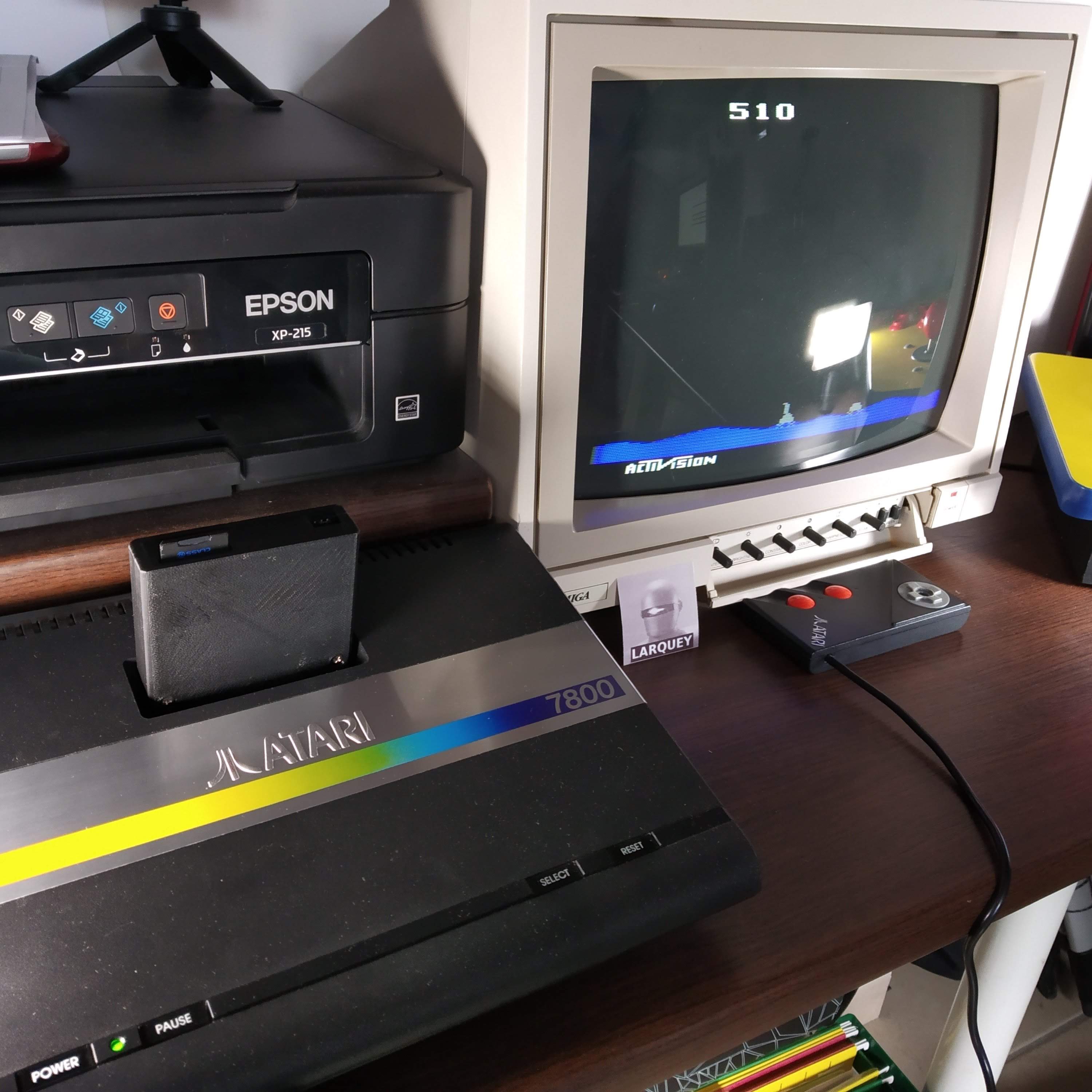 Larquey: Laser Blast: Game 4 (Atari 2600 Novice/B) 510 points on 2020-06-12 11:16:09