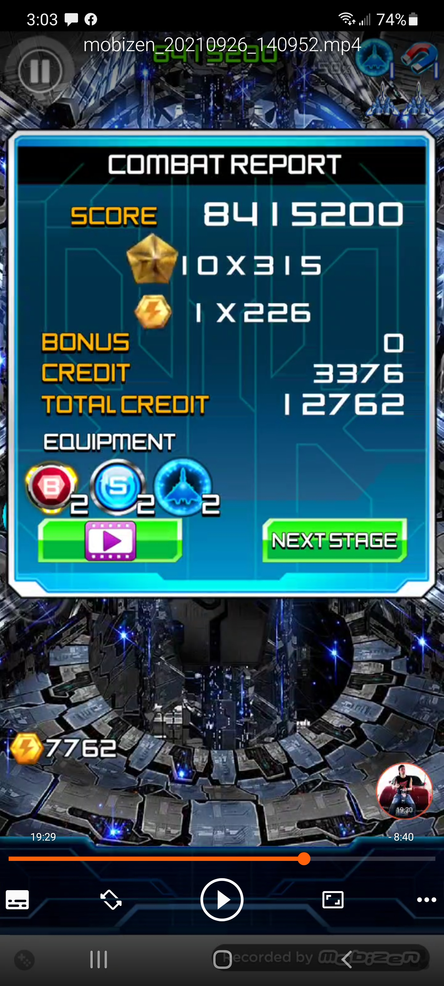 JES: Lightning Fighter 2 (Android) 10,213,400 points on 2021-09-26 16:06:29