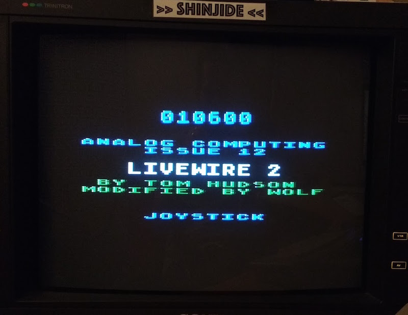 SHiNjide: Livewire 2 (Atari 400/800/XL/XE) 10,600 points on 2015-11-04 04:31:19