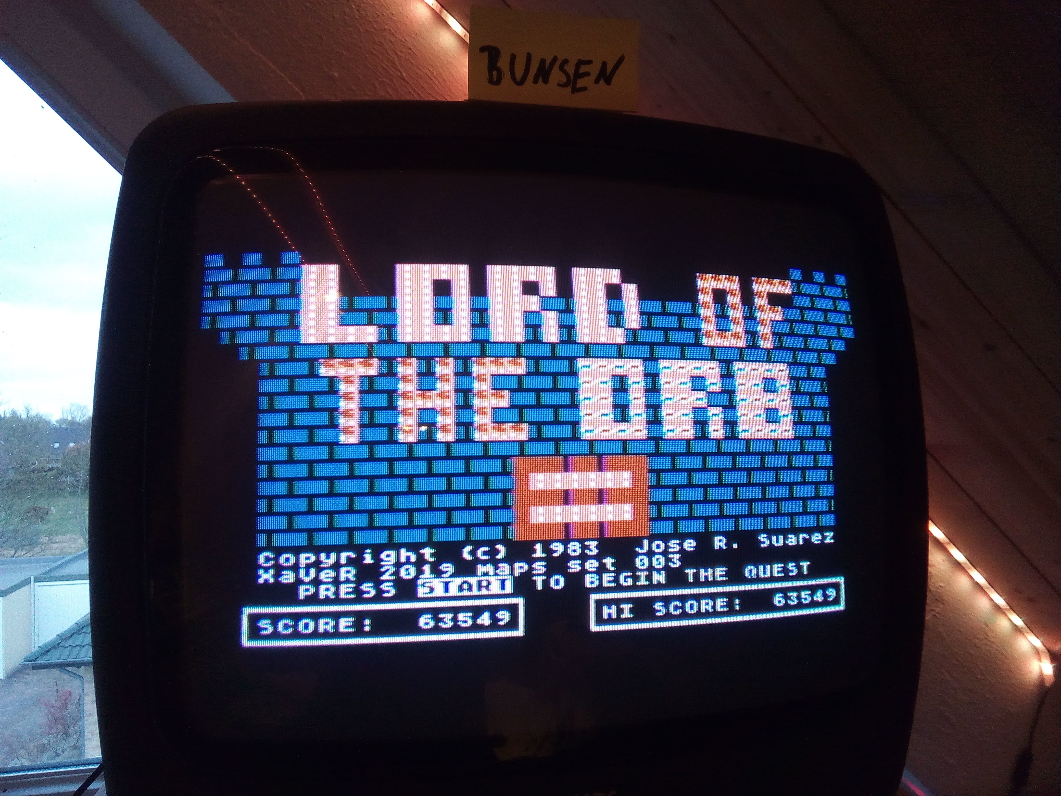 Bunsen: Lord of the Orb [Set 003] (Atari 400/800/XL/XE) 63,549 points on 2020-04-25 14:58:10