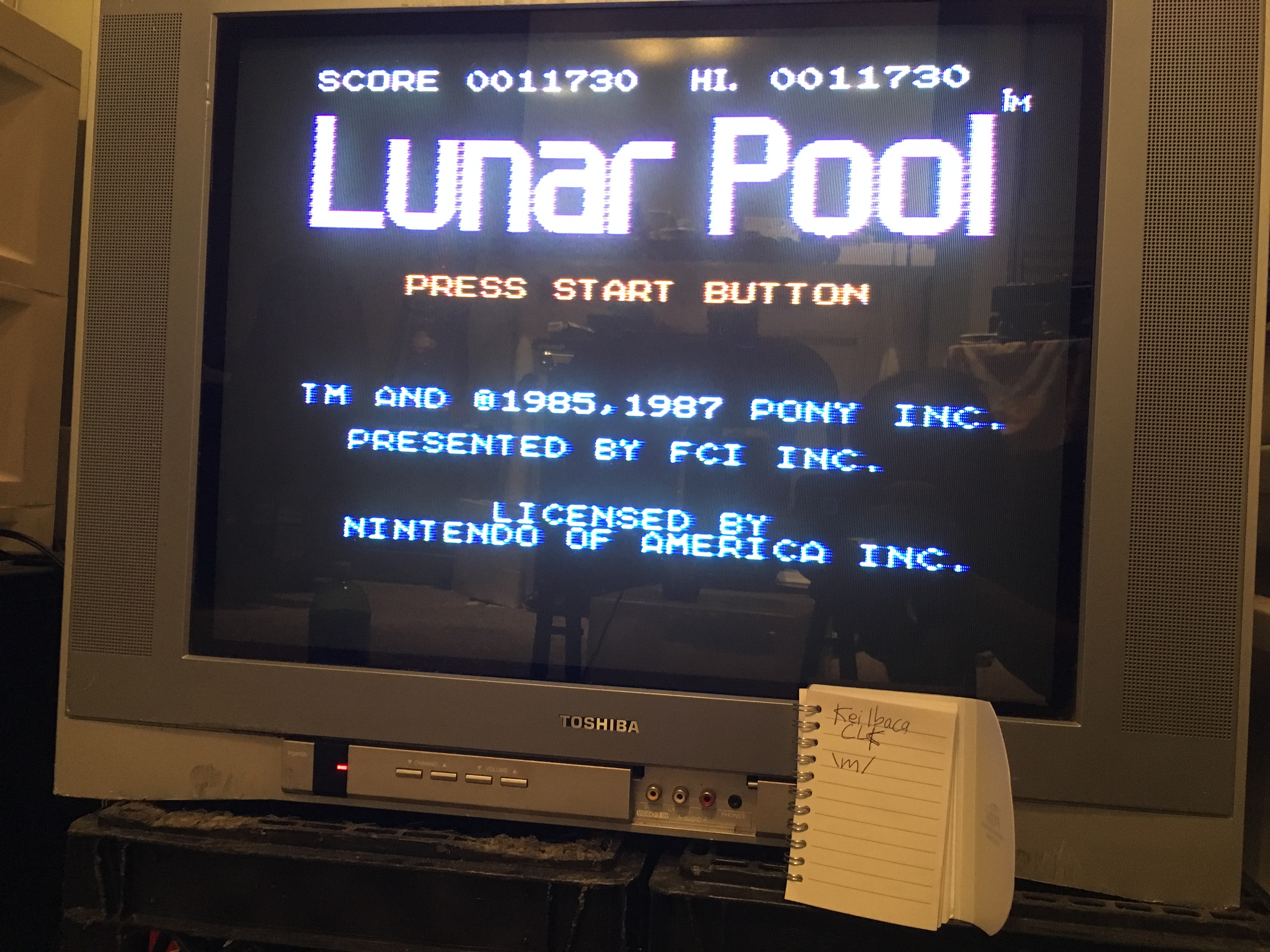 keilbaca: Lunar Pool (NES/Famicom) 11,730 points on 2016-11-26 21:20:50