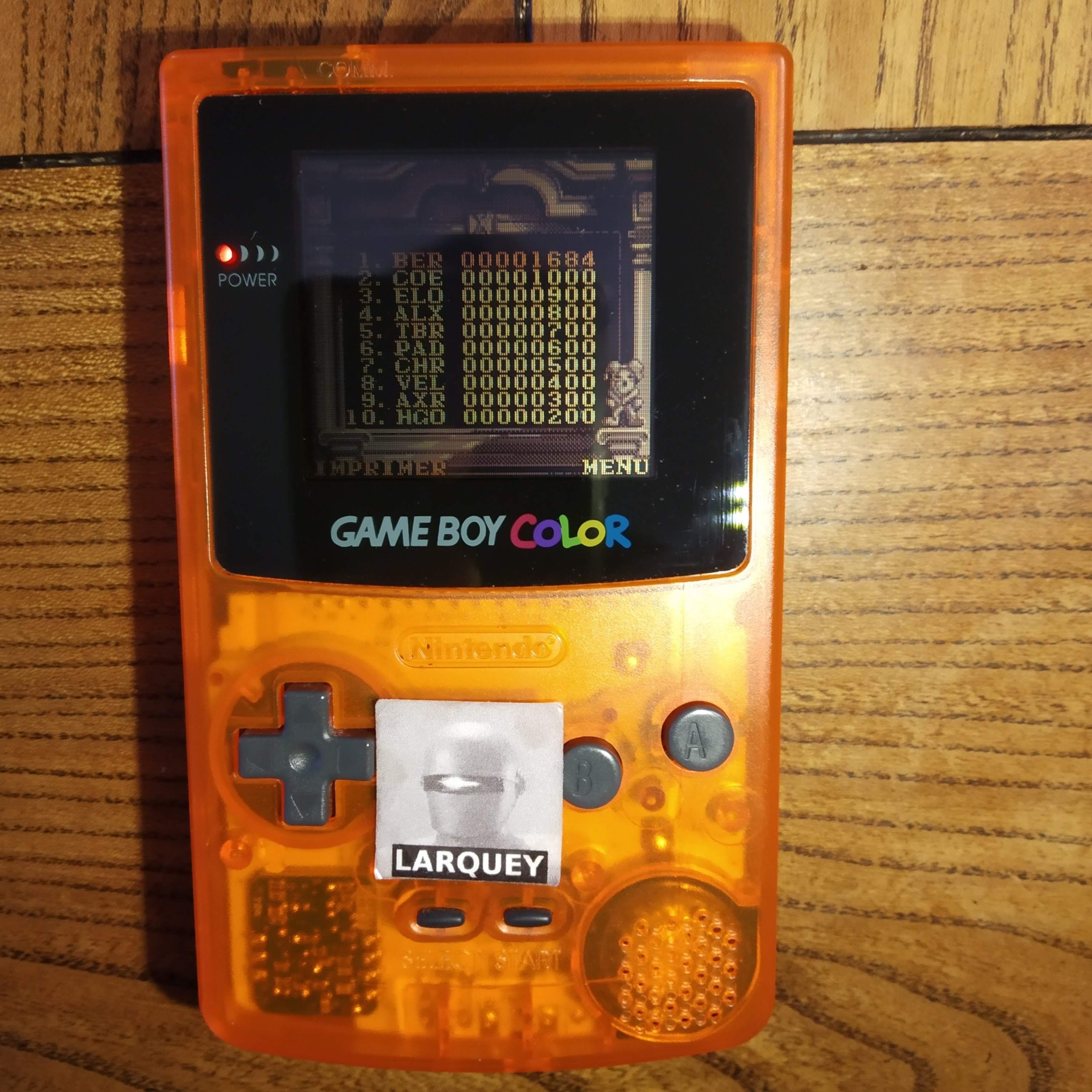 Larquey: Magical Drop [Hard] (Game Boy Color) 1,684 points on 2020-06-15 10:44:34