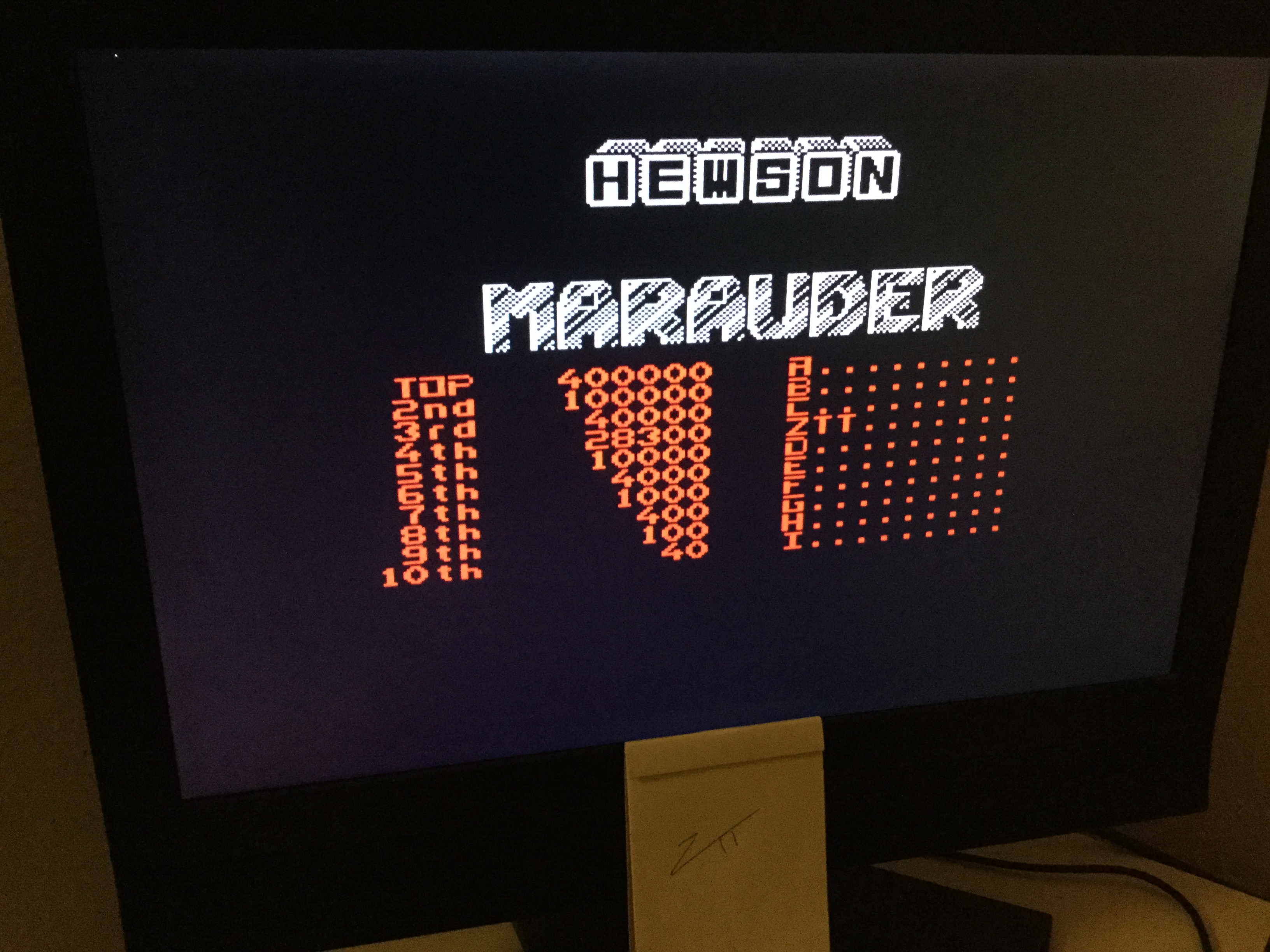 Frankie: Marauder (ZX Spectrum) 28,300 points on 2023-02-10 05:17:00