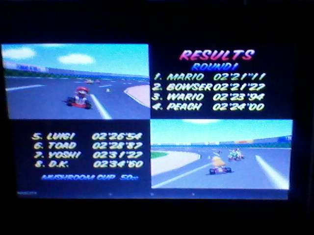 Mario Kart 64: Luigi Raceway [50cc] time of 0:02:21.11