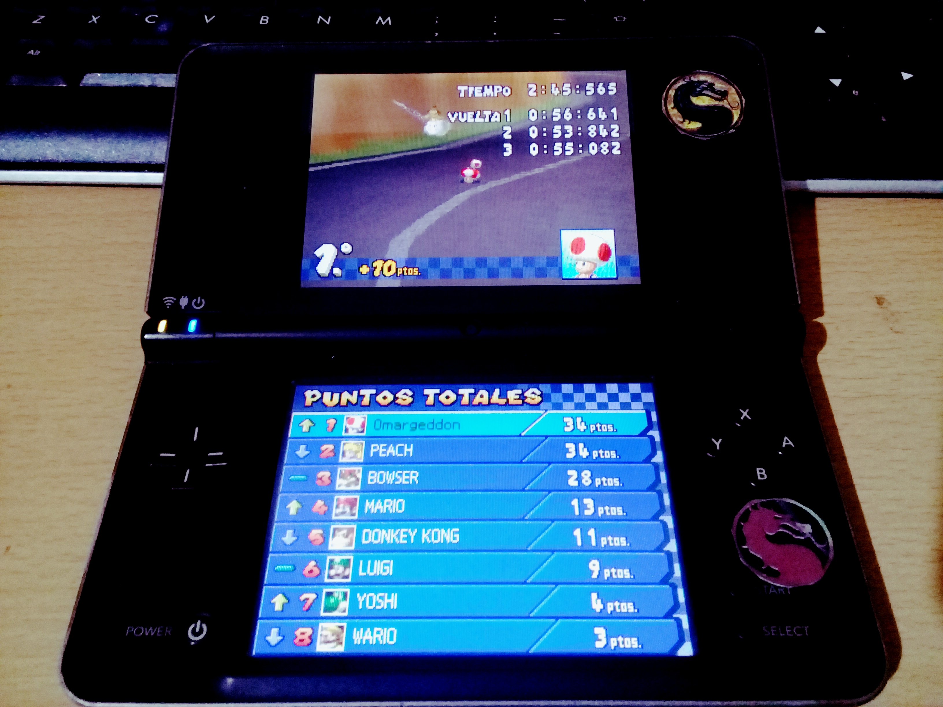 omargeddon: Mario Kart DS: Shroom Ridge [100cc] [Lap Time] (Nintendo DS) 0:00:55.082 points on 2020-09-14 14:35:32