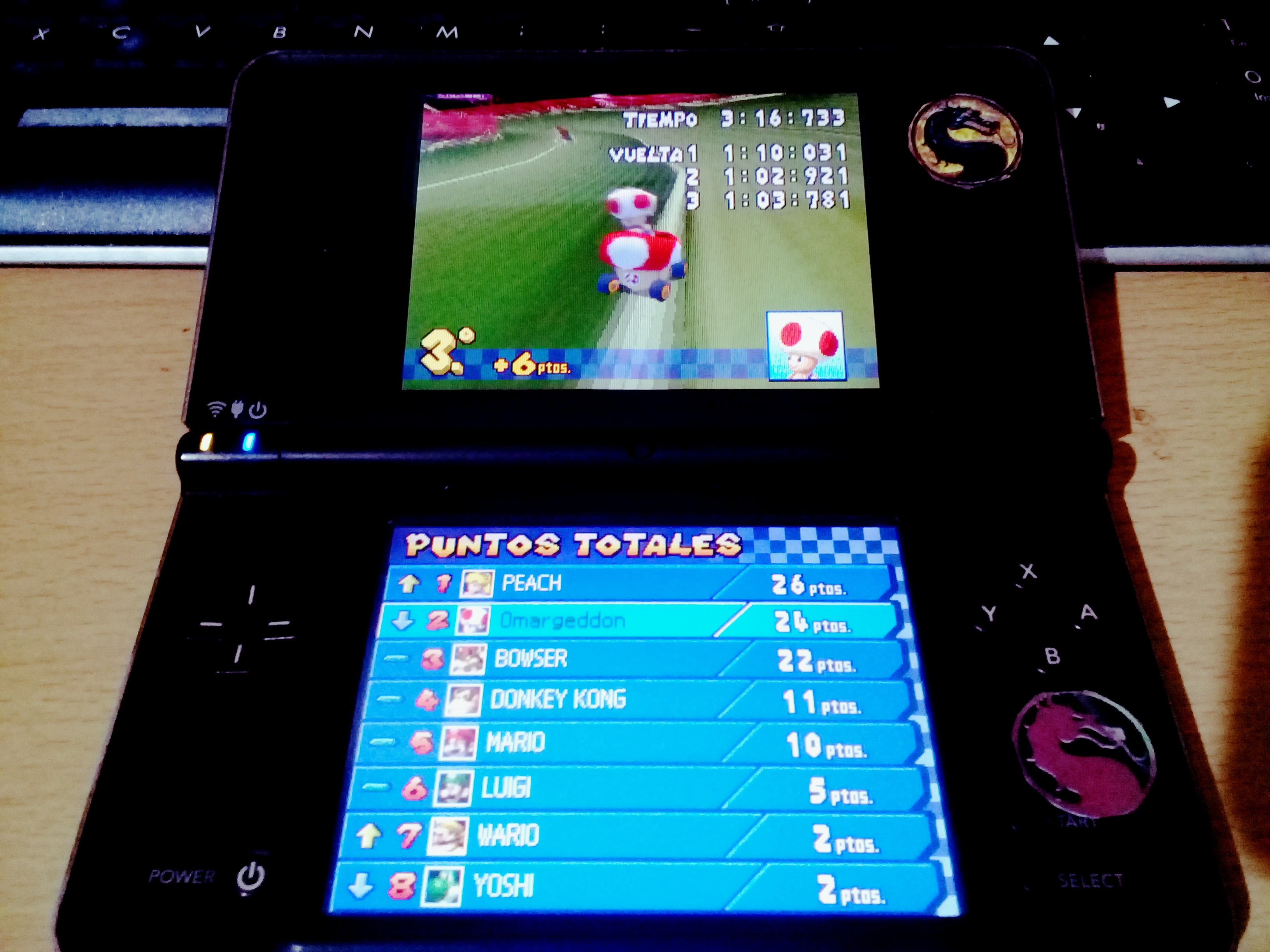 omargeddon: Mario Kart DS: Waluigi Pinball [100cc] [Lap Time] (Nintendo DS) 24 points on 2020-09-14 14:29:24