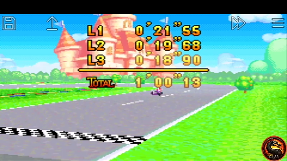 omargeddon: Mario Kart Super Circuit: Peach Circuit [Time Trial] [Lap Time] (GBA Emulated) 0:00:18.9 points on 2020-06-08 12:24:36