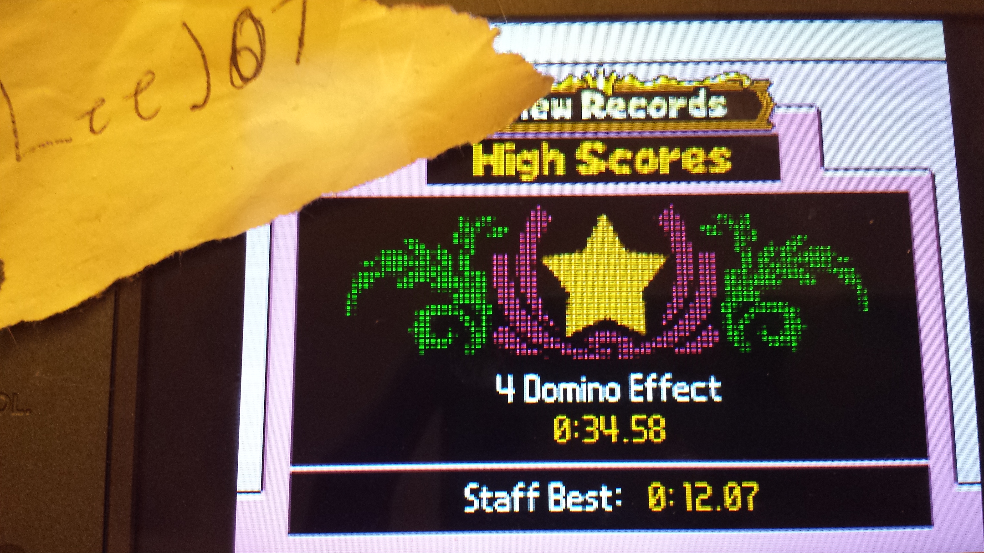 LeeJ07: Mario Party DS: Free Play: Domino Effect (Nintendo DS) 0:00:34.58 points on 2016-02-10 13:11:37