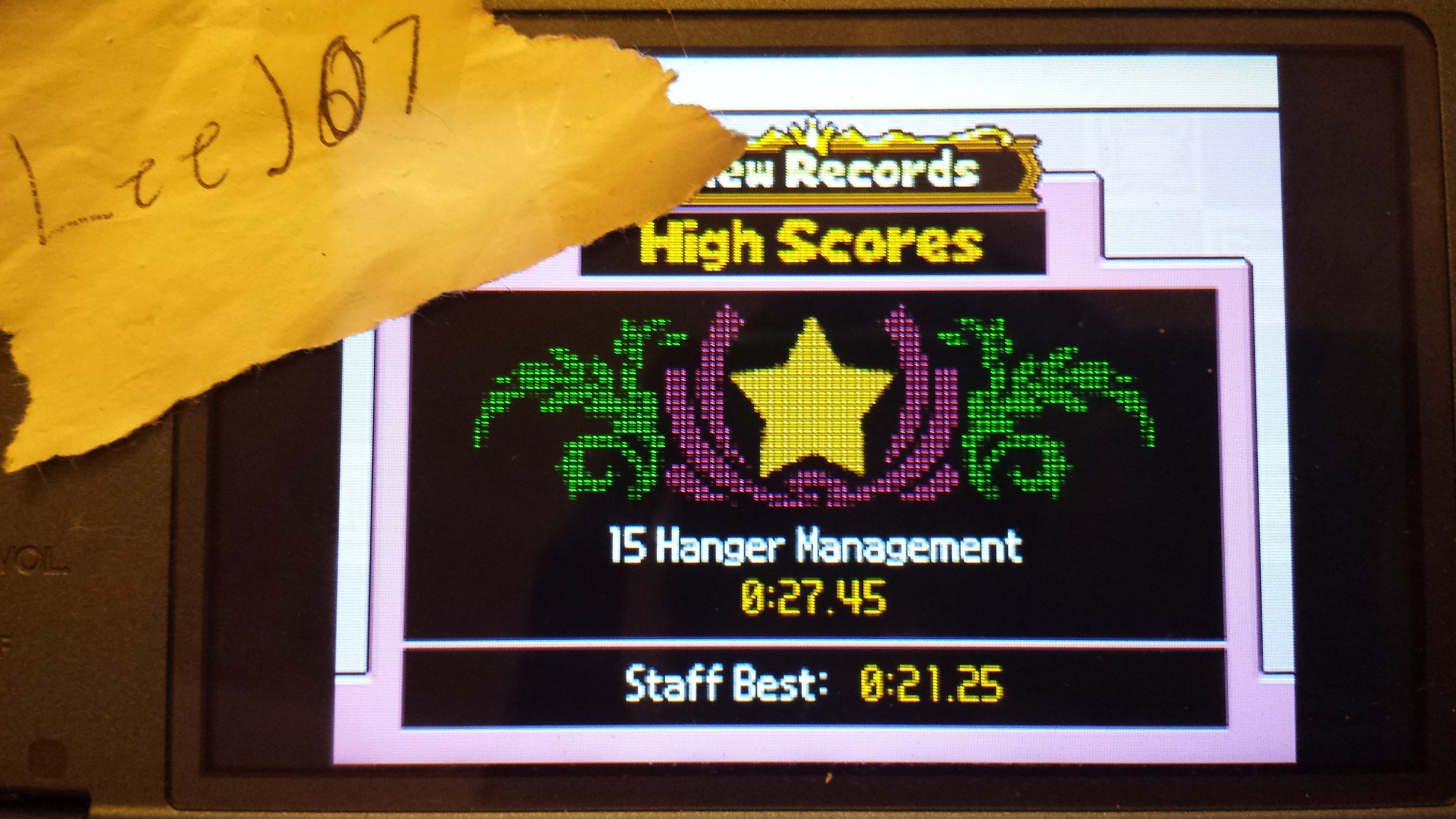 LeeJ07: Mario Party DS: Free Play: Hanger Management (Nintendo DS) 0:00:27.45 points on 2016-02-10 13:16:46