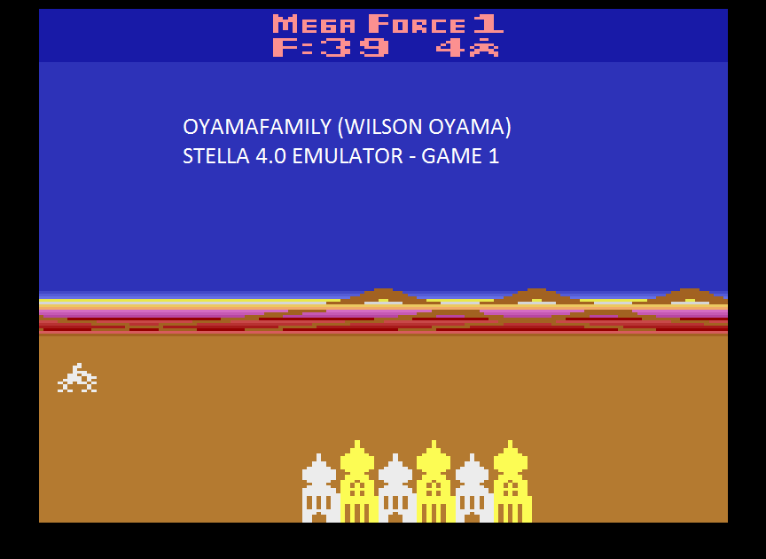 oyamafamily: Mega Force (Atari 2600 Emulated Novice/B Mode) 6,181 points on 2015-08-28 17:03:35