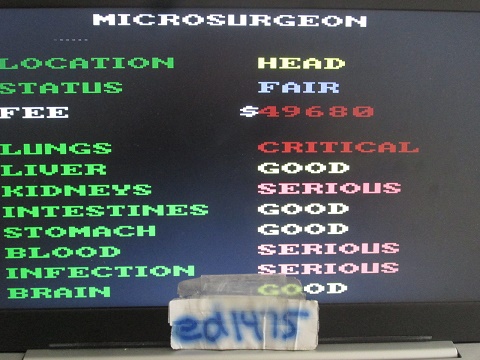 ed1475: Microsurgeon (PC Emulated / DOSBox) 49,680 points on 2019-09-29 17:46:54