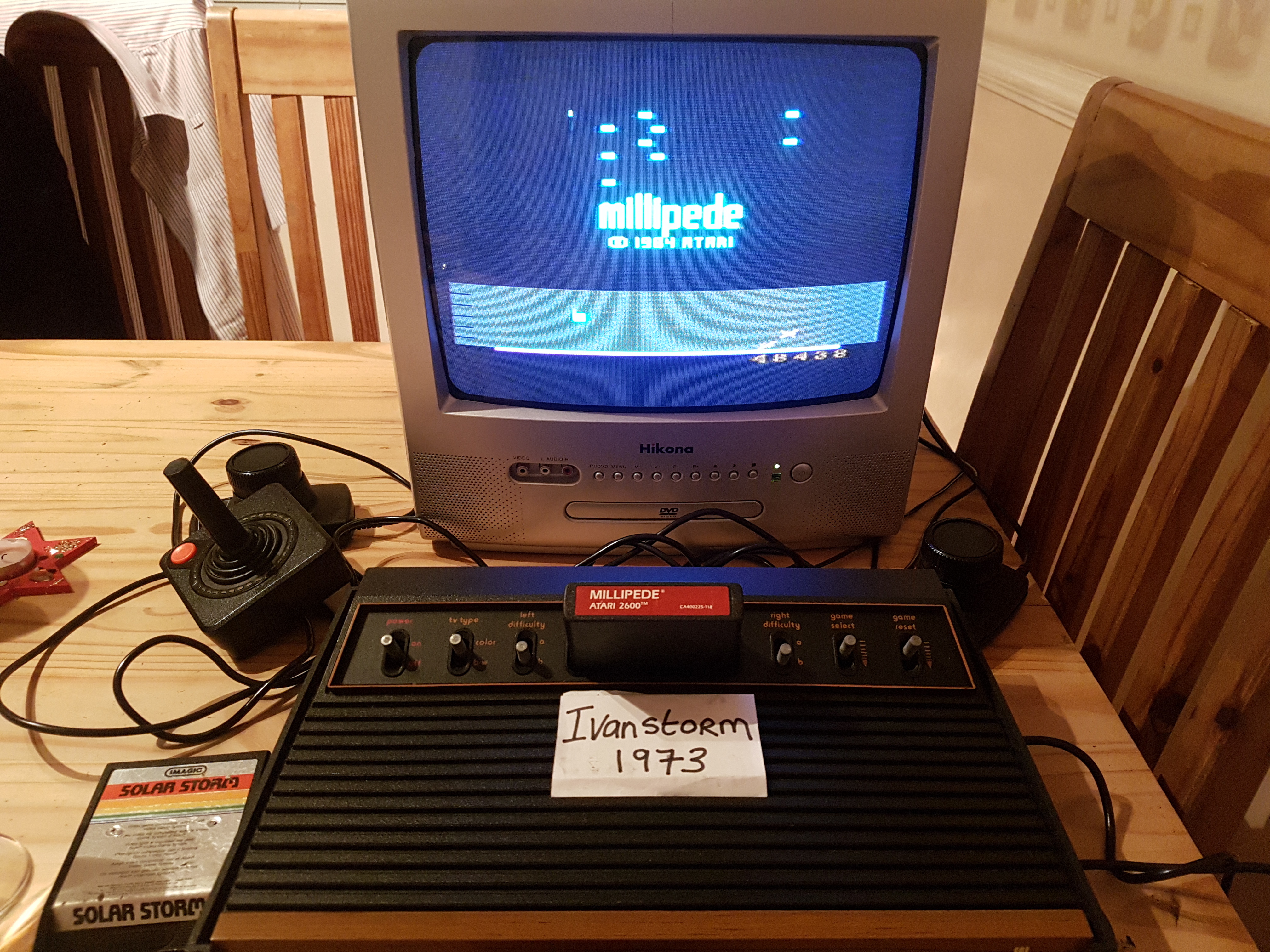 Ivanstorm1973: Millipede (Atari 2600 Novice/B) 48,438 points on 2017-12-26 12:20:34