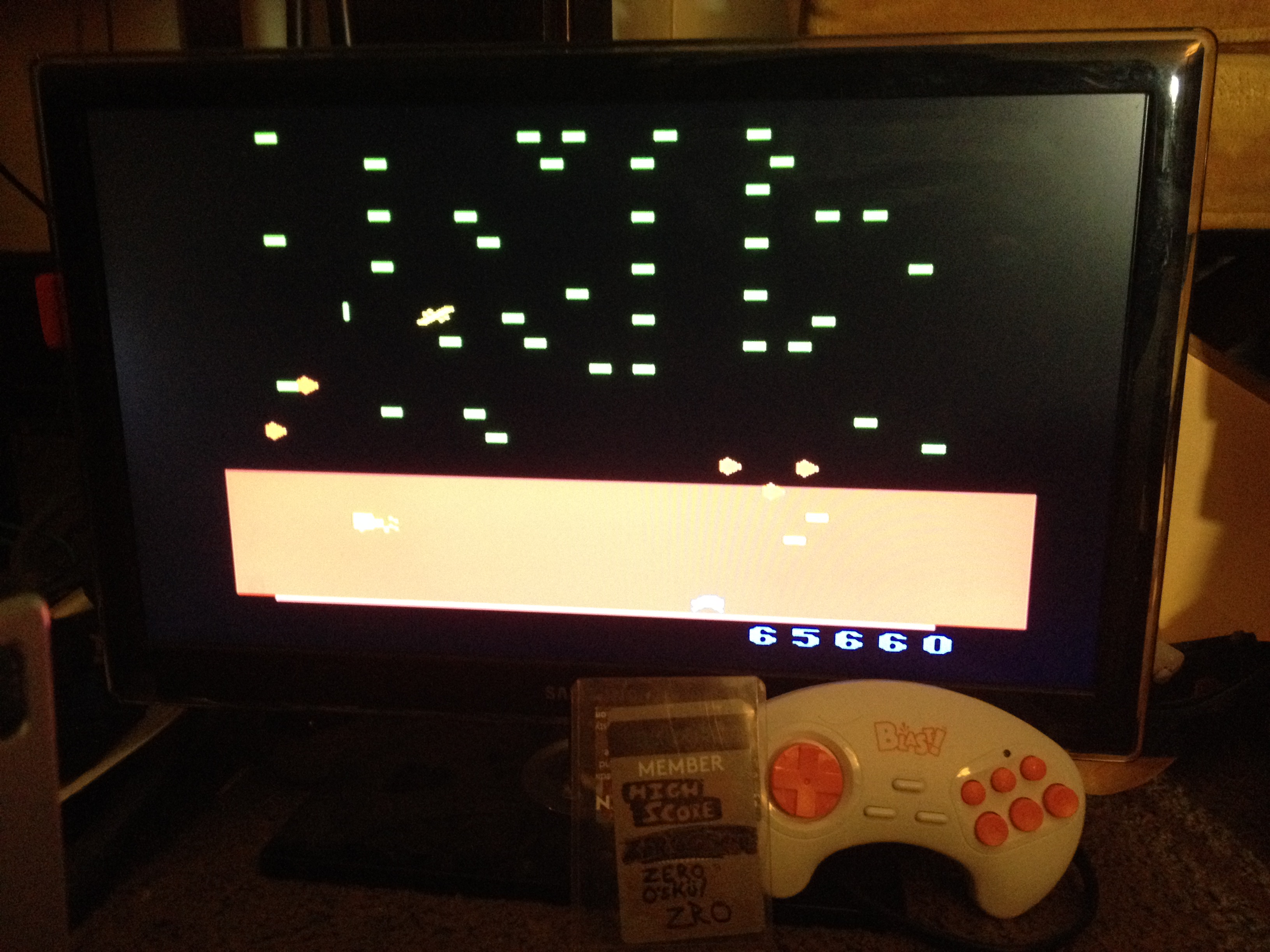 zerooskul: Millipede (Atari 2600 Emulated Expert/A Mode) 65,660 points on 2020-06-10 01:48:14
