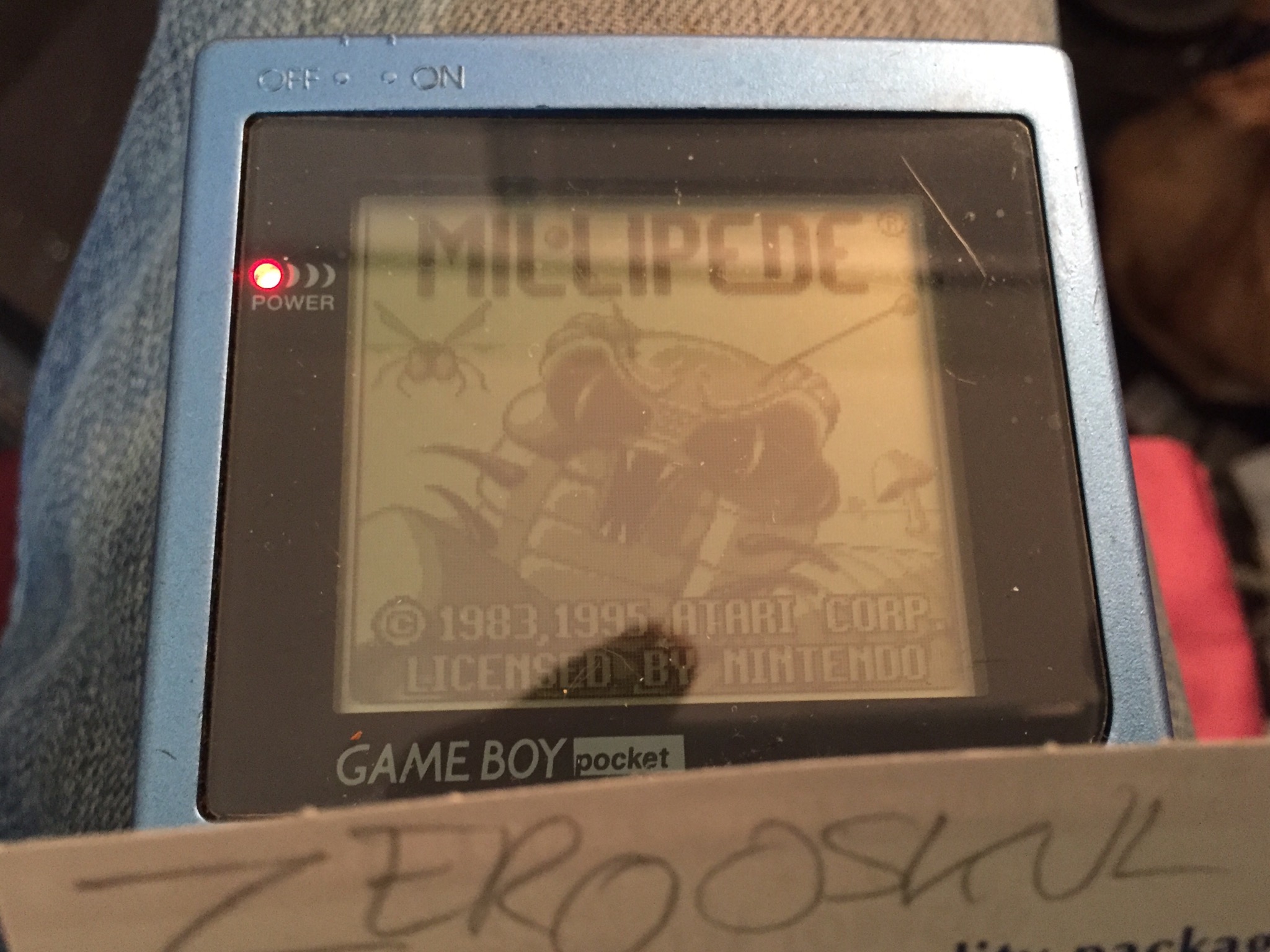 zerooskul: Millipede (Game Boy) 999,999 points on 2017-11-04 00:20:04
