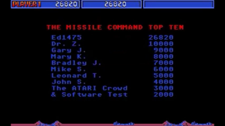 ed1475: Missile Command (Atari ST Emulated) 26,820 points on 2017-09-21 16:37:31