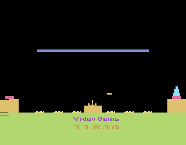 S.BAZ: Missile Control [Game 1] (Atari 2600 Emulated Novice/B Mode) 11,830 points on 2016-12-16 12:46:42