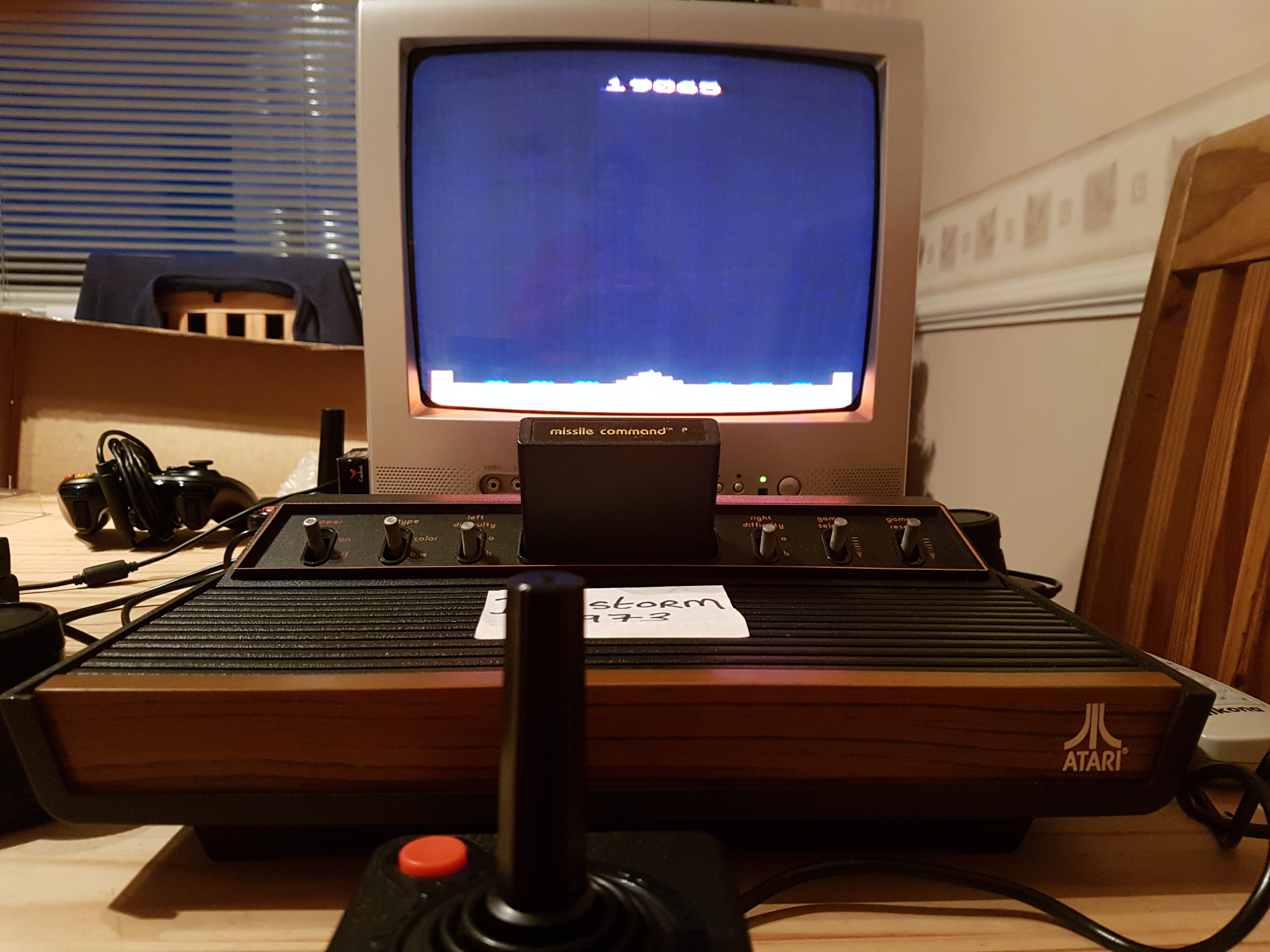 Ivanstorm1973: Missle Command  (Atari 2600 Novice/B) 19,065 points on 2017-12-28 09:54:24