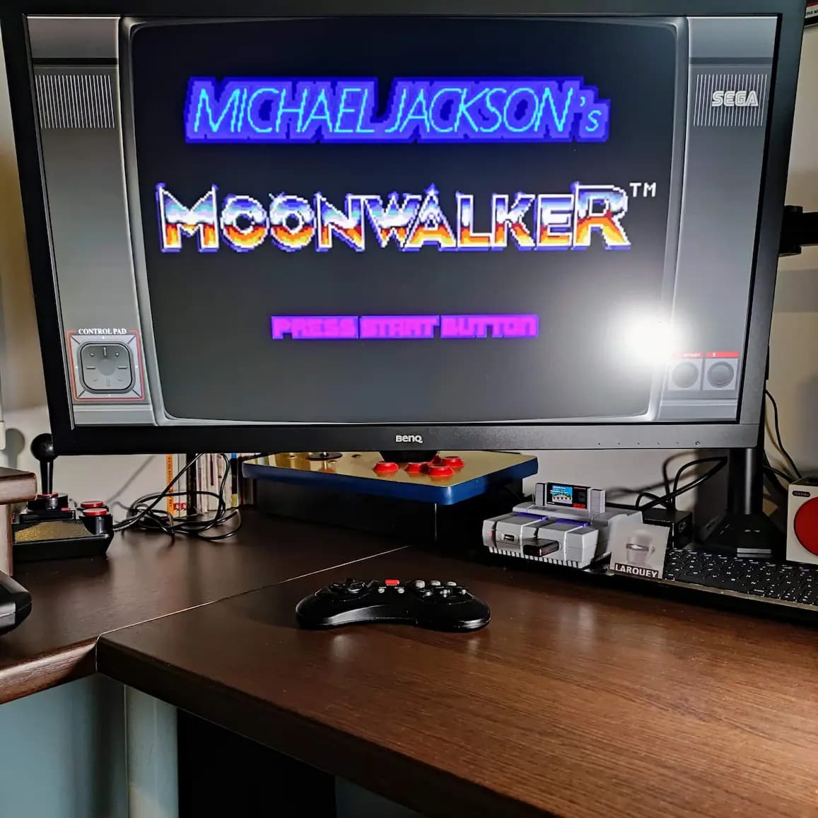 Larquey: Moonwalker (Sega Master System Emulated) 13,300 points on 2022-07-30 08:55:21