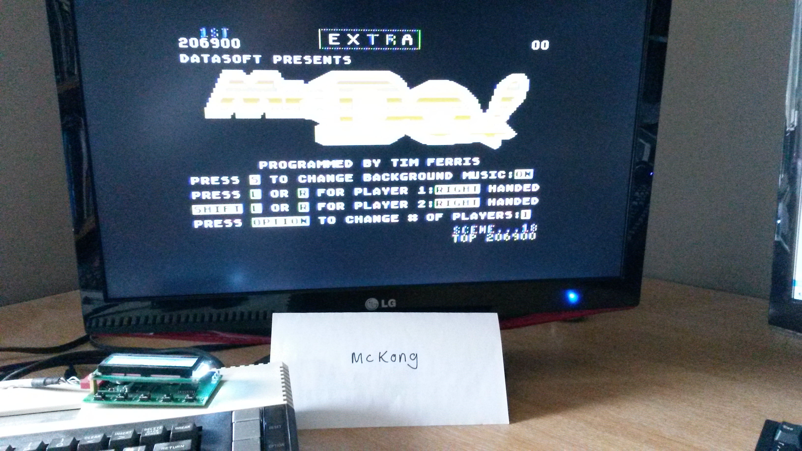 McKong: Mr. Do! (Atari 400/800/XL/XE) 206,900 points on 2016-03-23 07:38:48