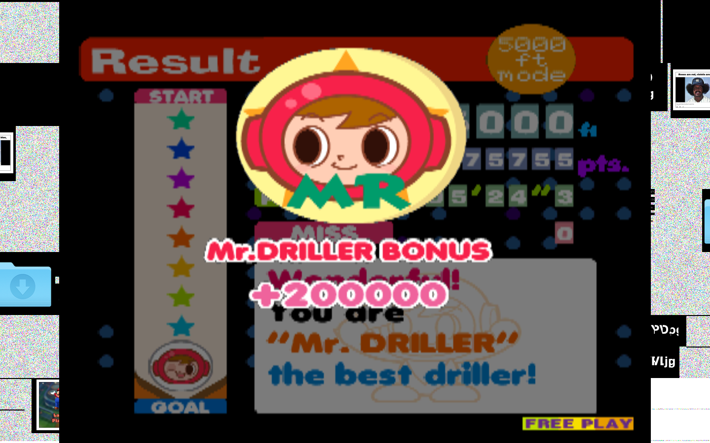 Mr. Driller [1000m] 675,755 points