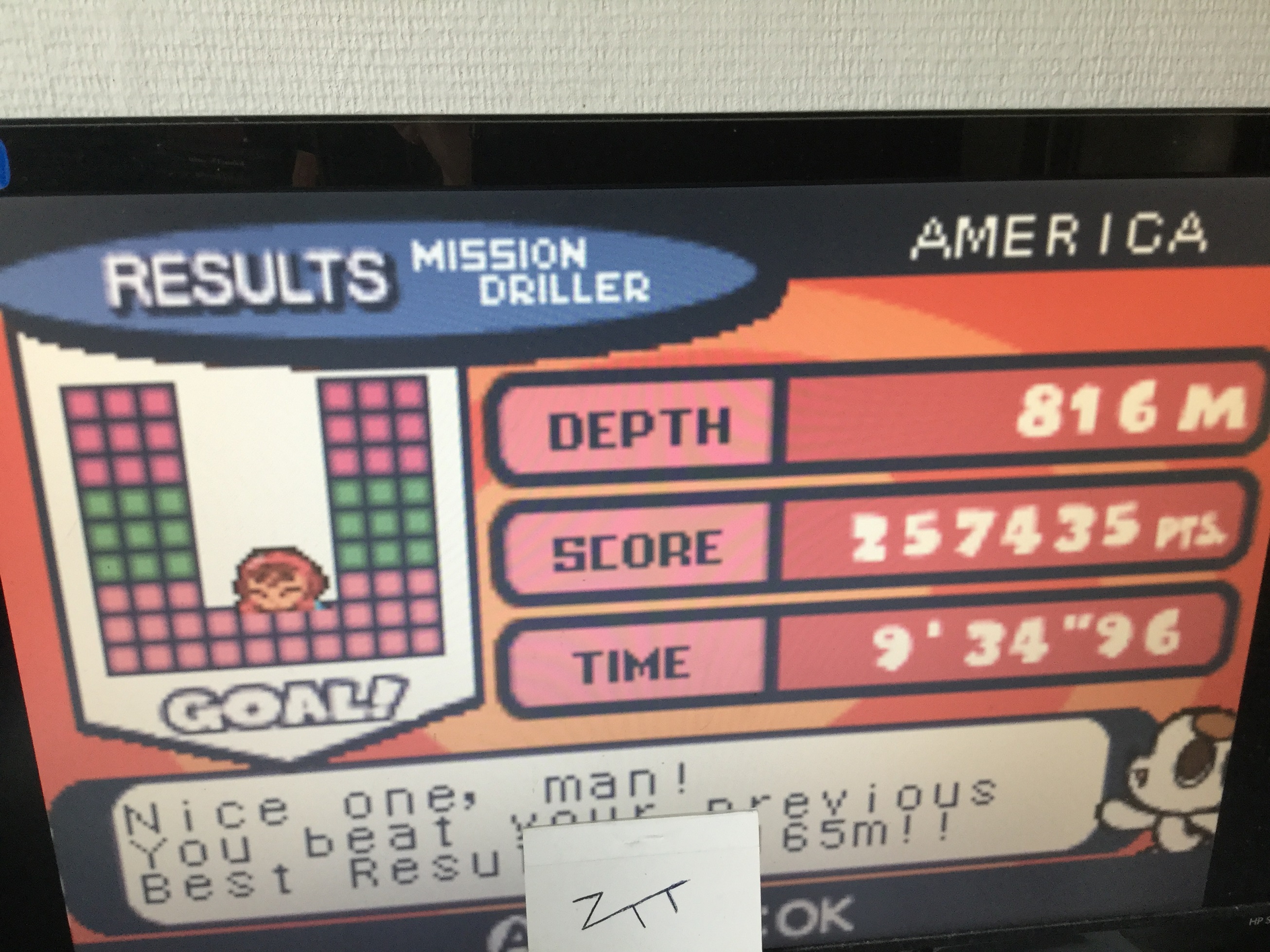 Frankie: Mr. Driller 2 [1000m] (GBA Emulated) 257,435 points on 2023-03-12 03:53:50