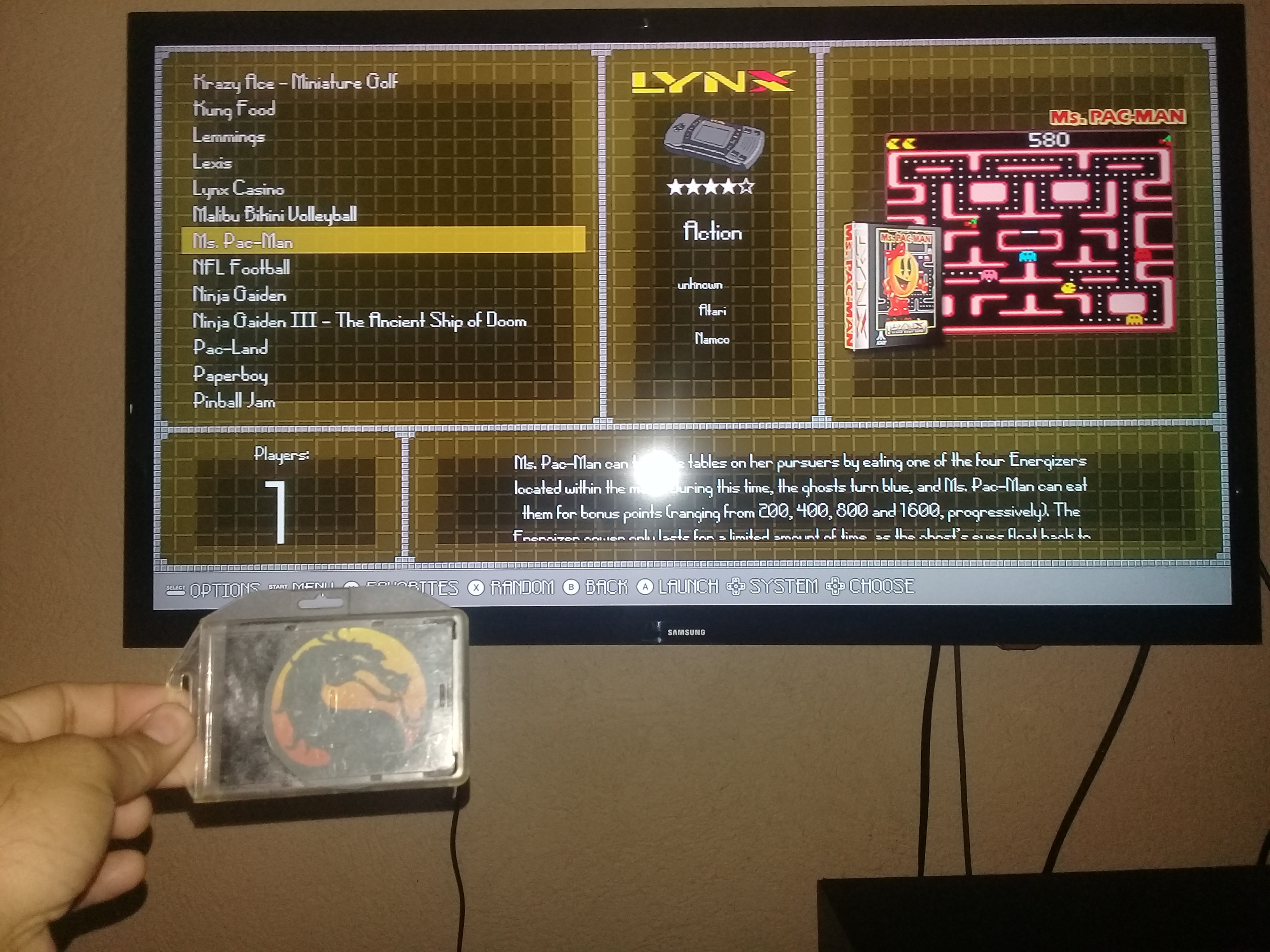 omargeddon: Ms. Pac-Man: Apple Start (Atari Lynx Emulated) 14,350 points on 2021-05-03 16:39:58