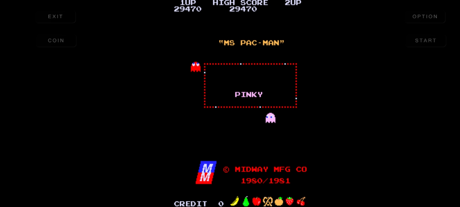 Hauntedprogram: Ms. Pac-Man (Arcade Emulated / M.A.M.E.) 29,470 points on 2022-11-24 18:33:14