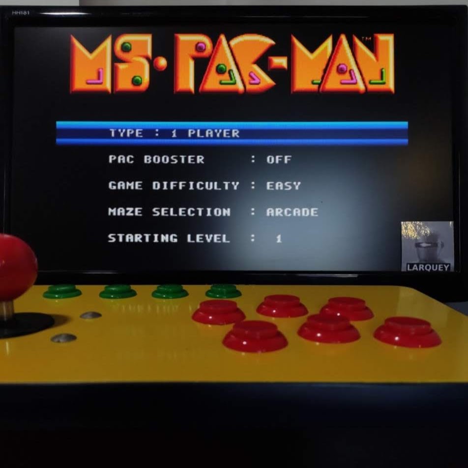 Larquey: Ms. Pac Man [off/easy/arcade/level 1 start] (Sega Genesis / MegaDrive Emulated) 2,840 points on 2021-09-25 04:11:24