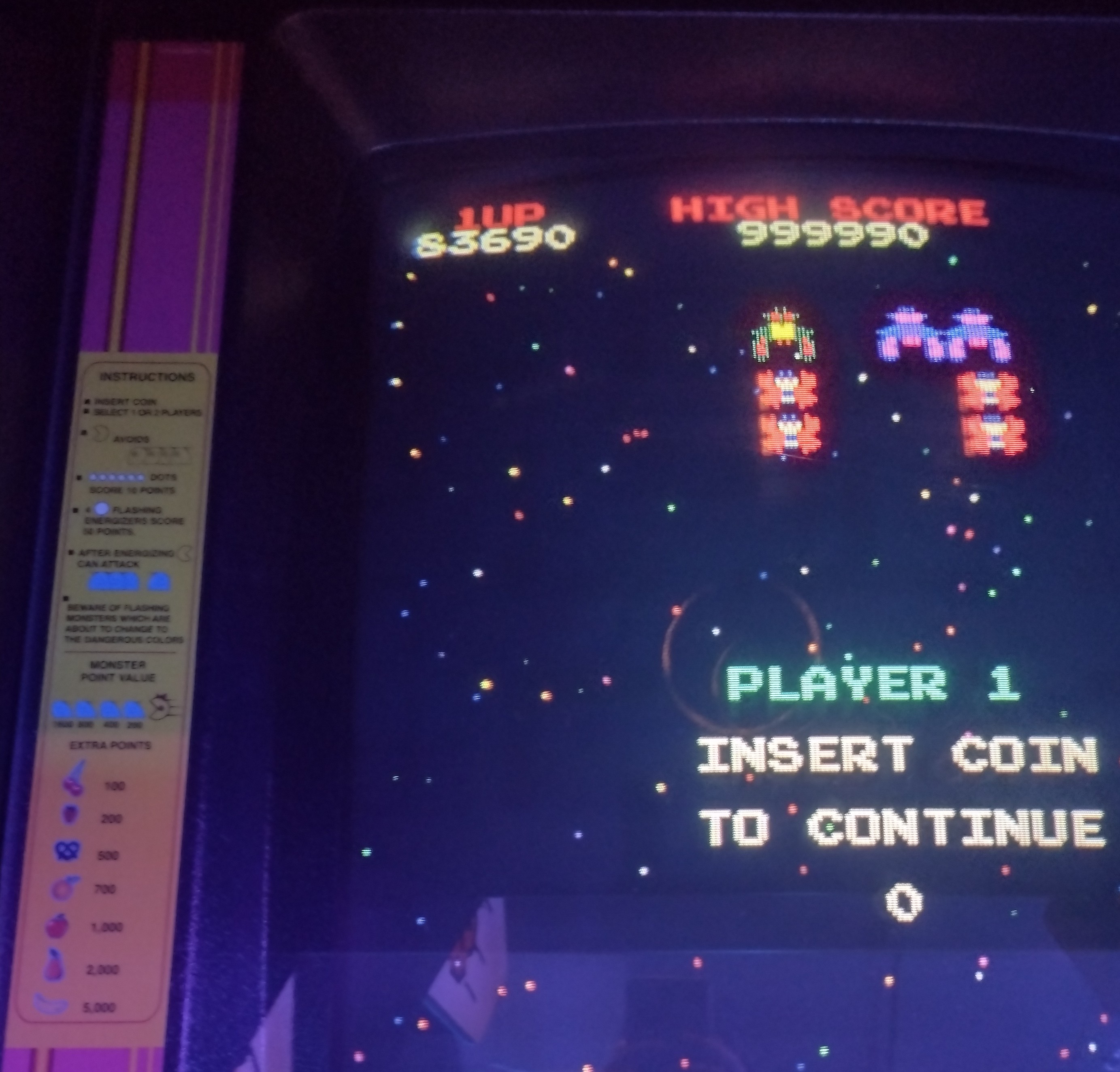 Hauntedprogram: Ms. Pacman/Galaga: Class of 1981: Galaga (Arcade) 83,690 points on 2022-07-30 22:56:41
