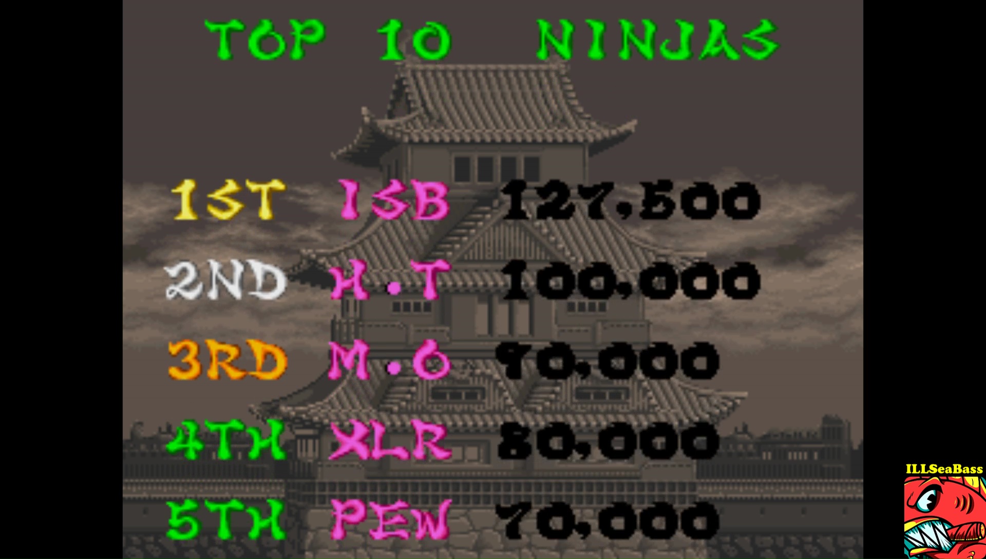 ILLSeaBass: Mystic Warriors: Wrath Of The Ninjas [mystwarr] (Arcade Emulated / M.A.M.E.) 127,500 points on 2017-09-04 11:41:03