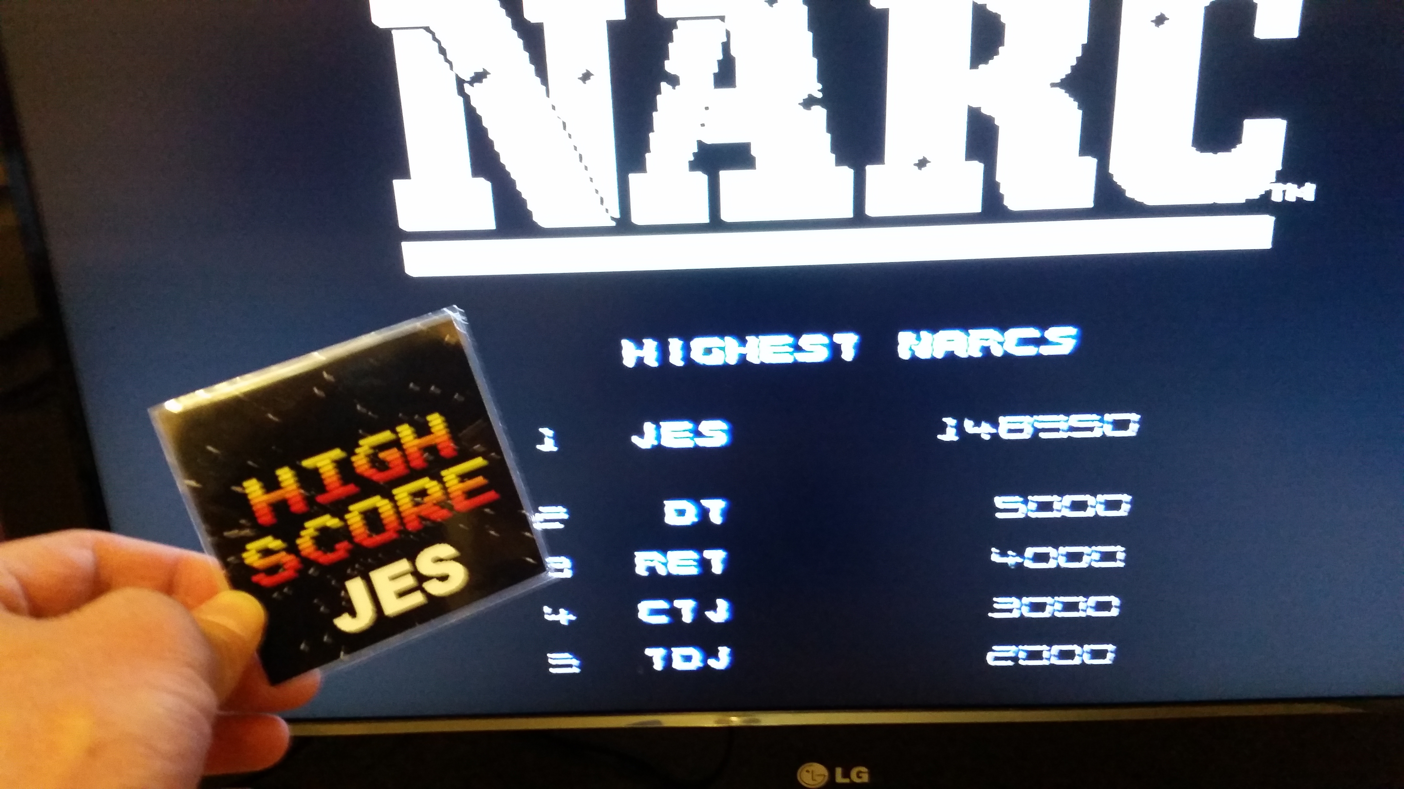 JES: NARC (NES/Famicom) 148,950 points on 2017-02-02 22:14:05