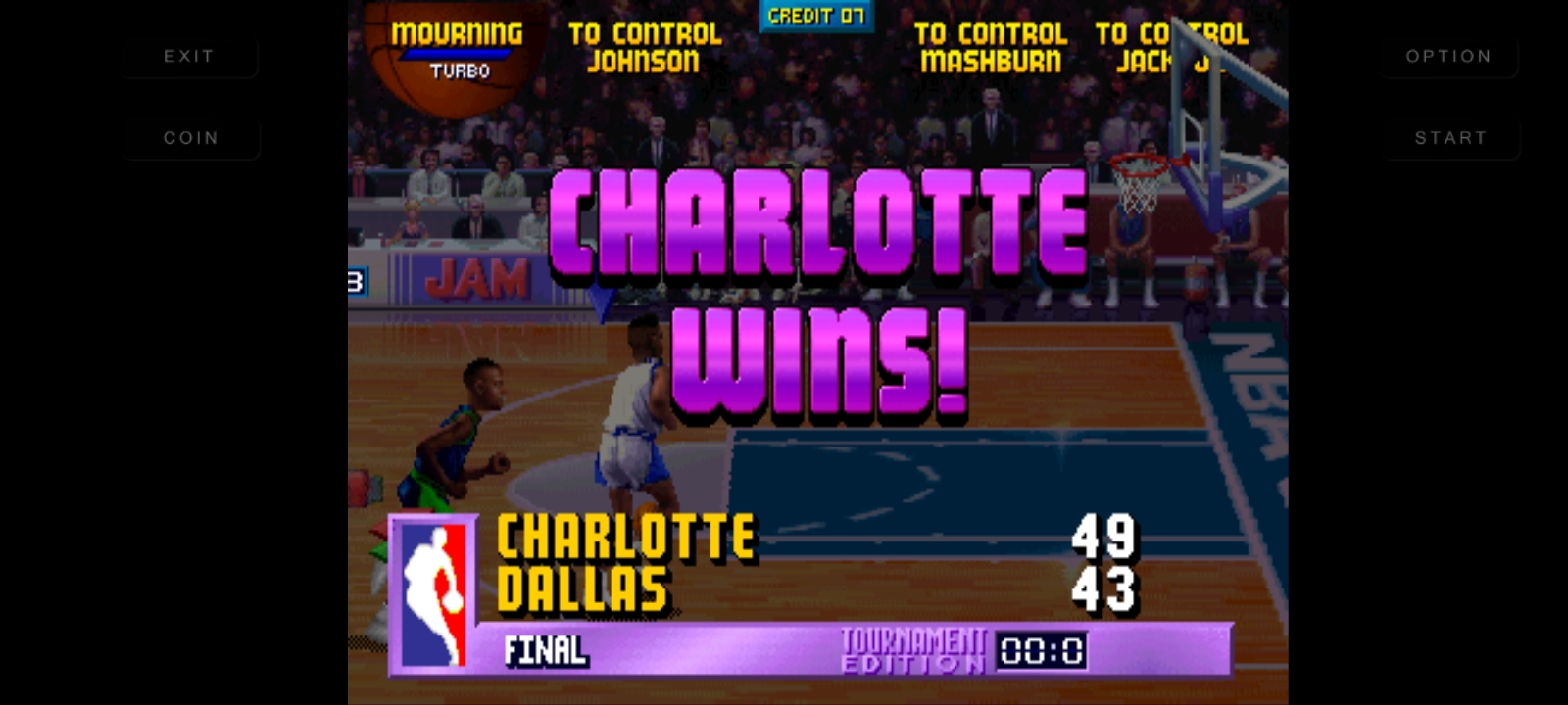 Hauntedprogram: NBA Jam: Tournament Edition  [Point Difference] (Arcade Emulated / M.A.M.E.) 6 points on 2022-11-17 08:01:57
