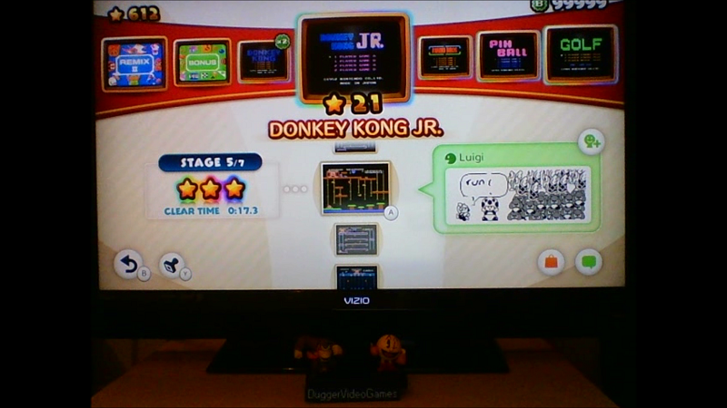 DuggerVideoGames: NES Remix: Donkey Kong JR: Stage 5 (Wii U) 0:00:17.3 points on 2016-06-15 22:03:10