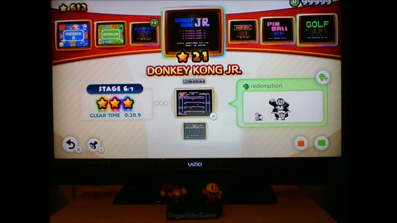 DuggerVideoGames: NES Remix: Donkey Kong JR: Stage 6 (Wii U) 0:00:20.9 points on 2016-06-15 22:04:27
