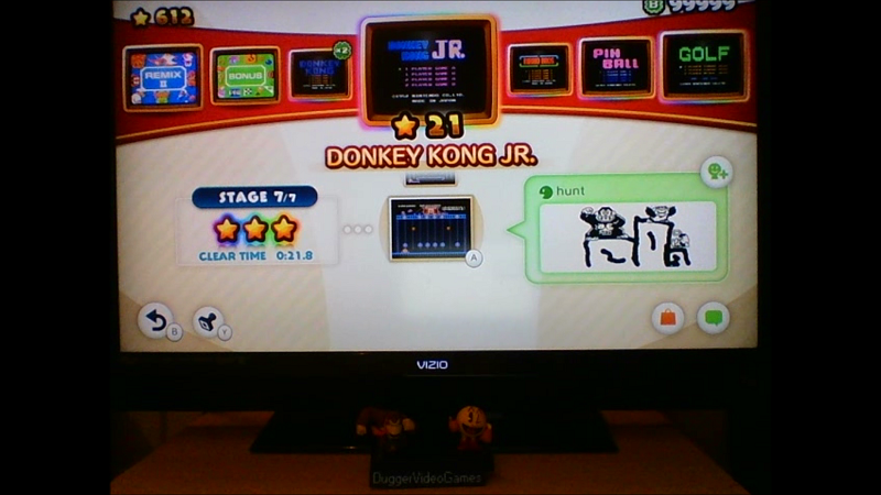 DuggerVideoGames: NES Remix: Donkey Kong JR: Stage 7 (Wii U) 0:00:21.8 points on 2016-06-15 22:05:38