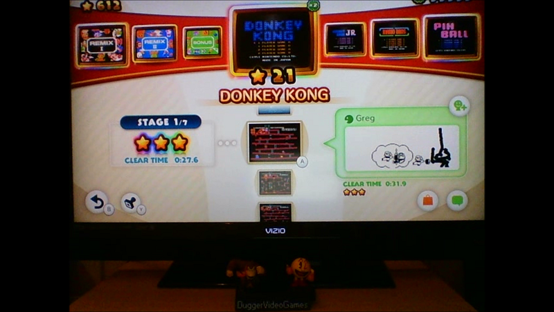 DuggerVideoGames: NES Remix: Donkey Kong: Stage 1 (Wii U) 0:00:27.6 points on 2016-06-15 21:17:31