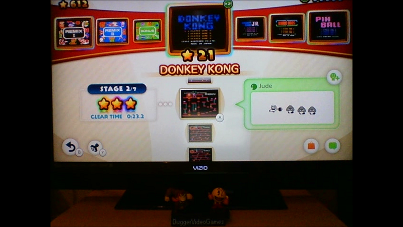 DuggerVideoGames: NES Remix: Donkey Kong: Stage 2 (Wii U) 0:00:23.2 points on 2016-06-15 21:19:07