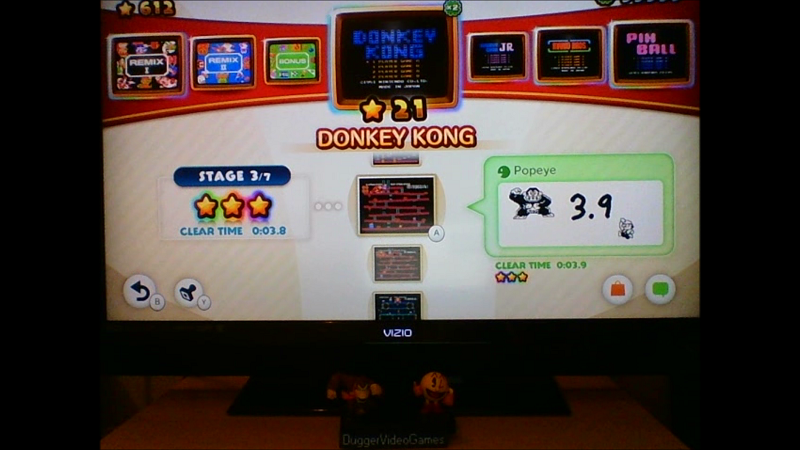 DuggerVideoGames: NES Remix: Donkey Kong: Stage 3 (Wii U) 0:00:03.8 points on 2016-06-15 21:20:31
