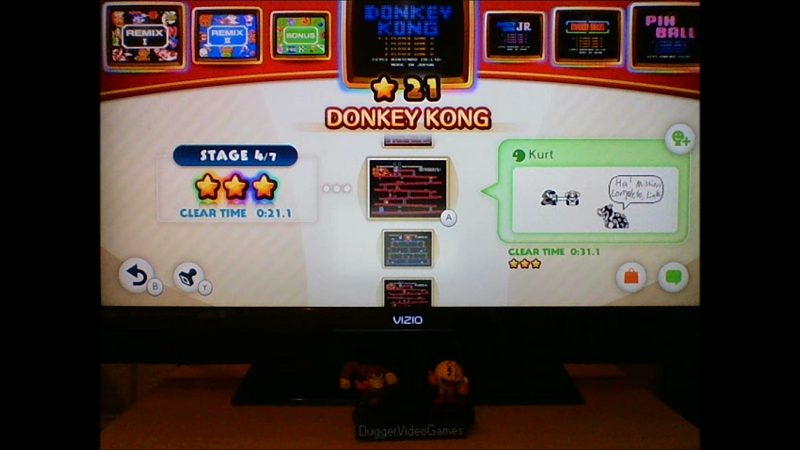DuggerVideoGames: NES Remix: Donkey Kong: Stage 4 (Wii U) 0:00:21.1 points on 2016-06-16 00:34:19