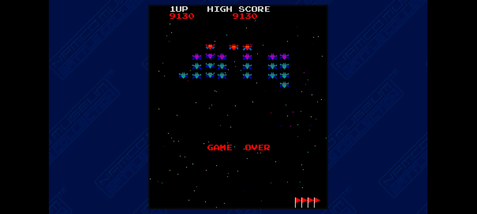 Hauntedprogram: Namco Museum: Battle Collection: Galaxian (PSP Emulated) 9,130 points on 2022-08-14 03:10:27