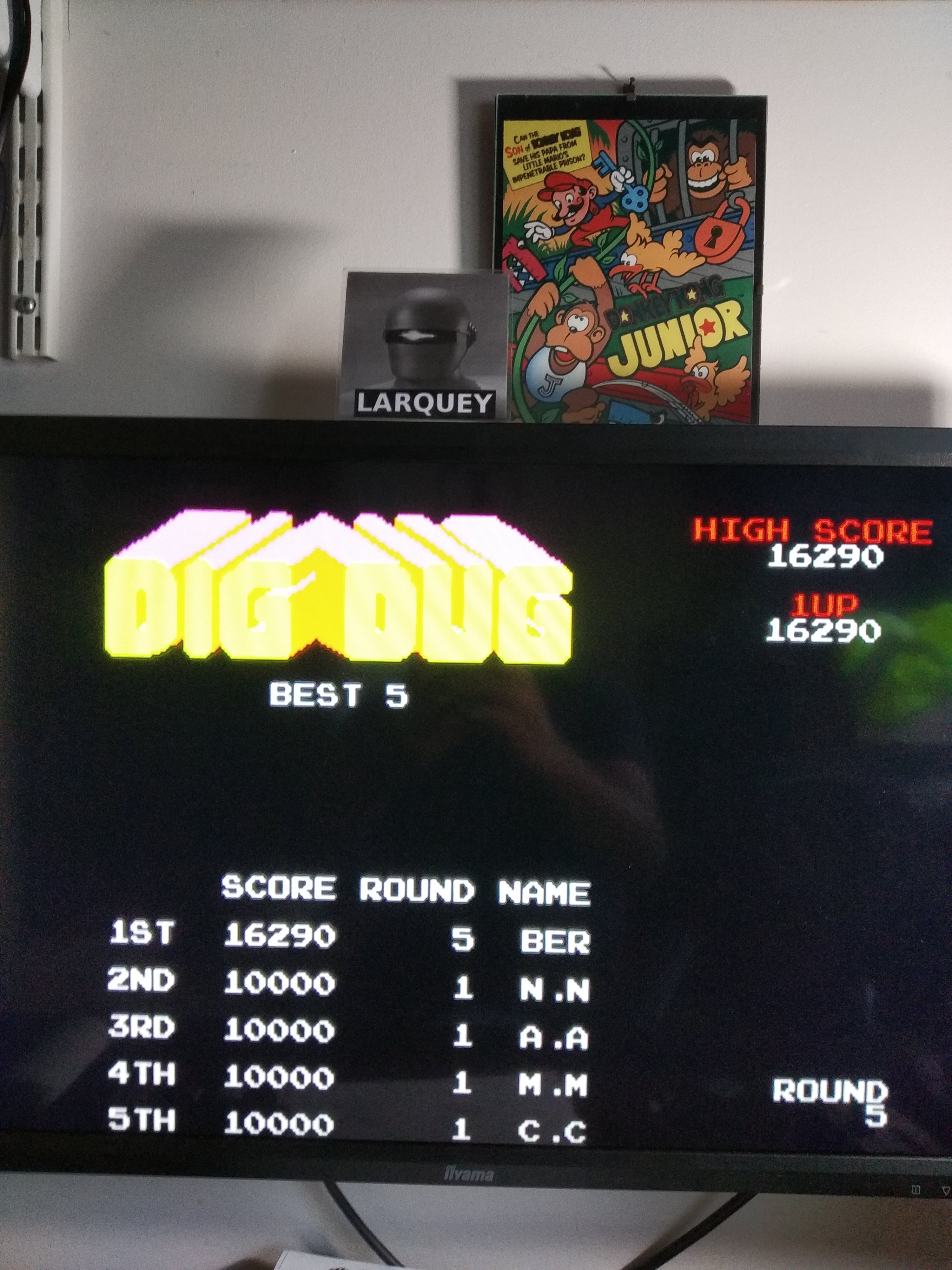 Larquey: Namco Museum: Dig Dug (Playstation 2 Emulated) 16,290 points on 2020-08-08 07:31:20