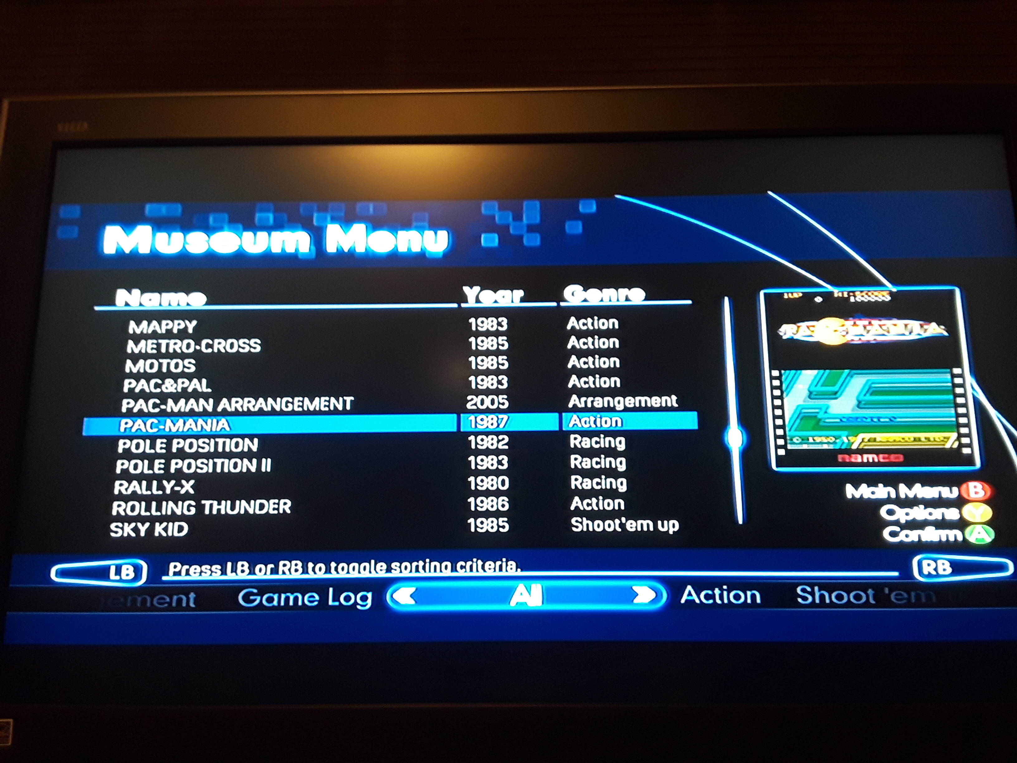 JML101582: Namco Museum Virtual Arcade: Pac-Mania (Xbox 360) 29,190 points on 2018-11-18 18:16:10