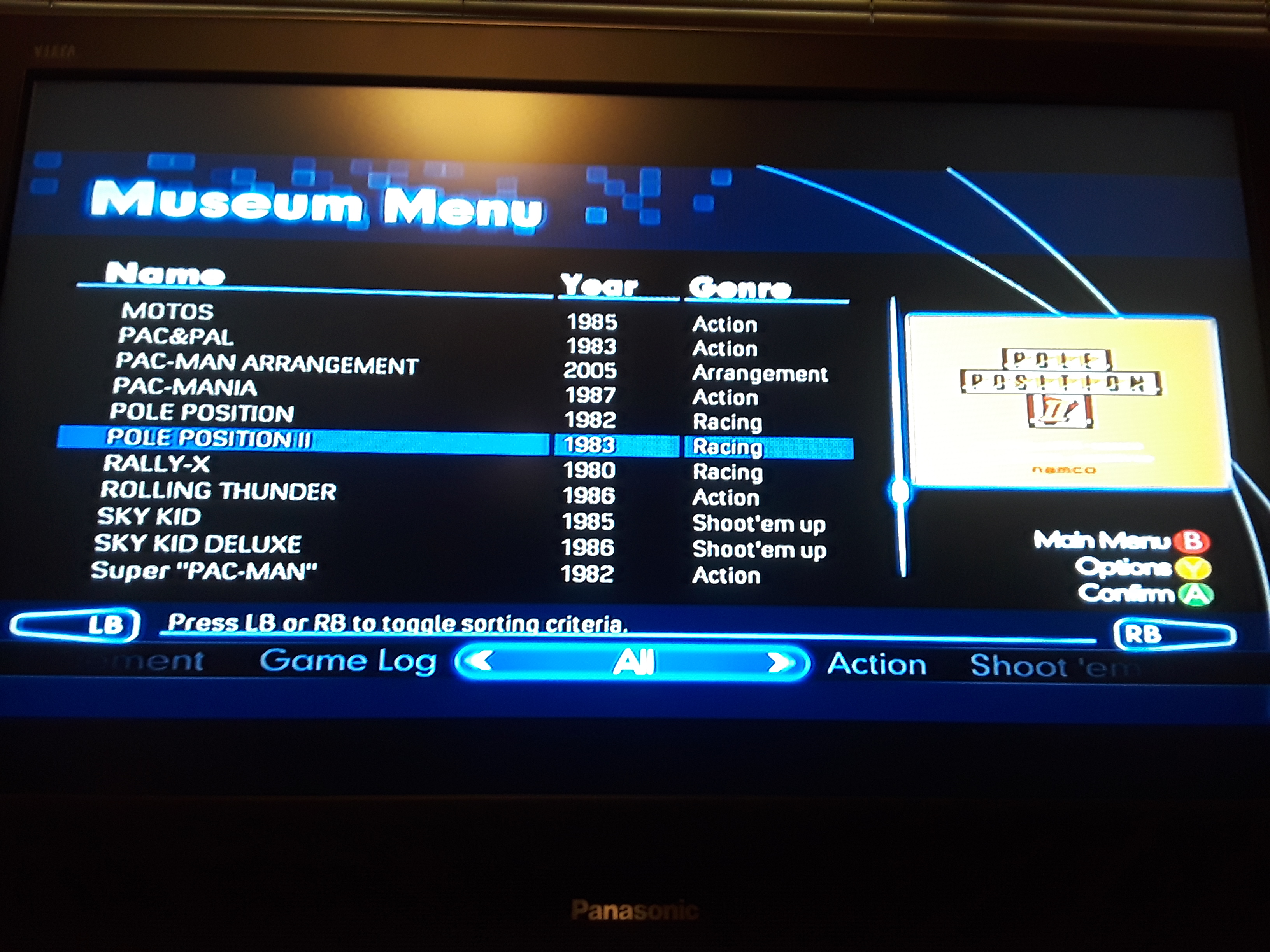 JML101582: Namco Museum Virtual Arcade: Pole Position II (Xbox 360) 19,790 points on 2018-11-16 17:05:38