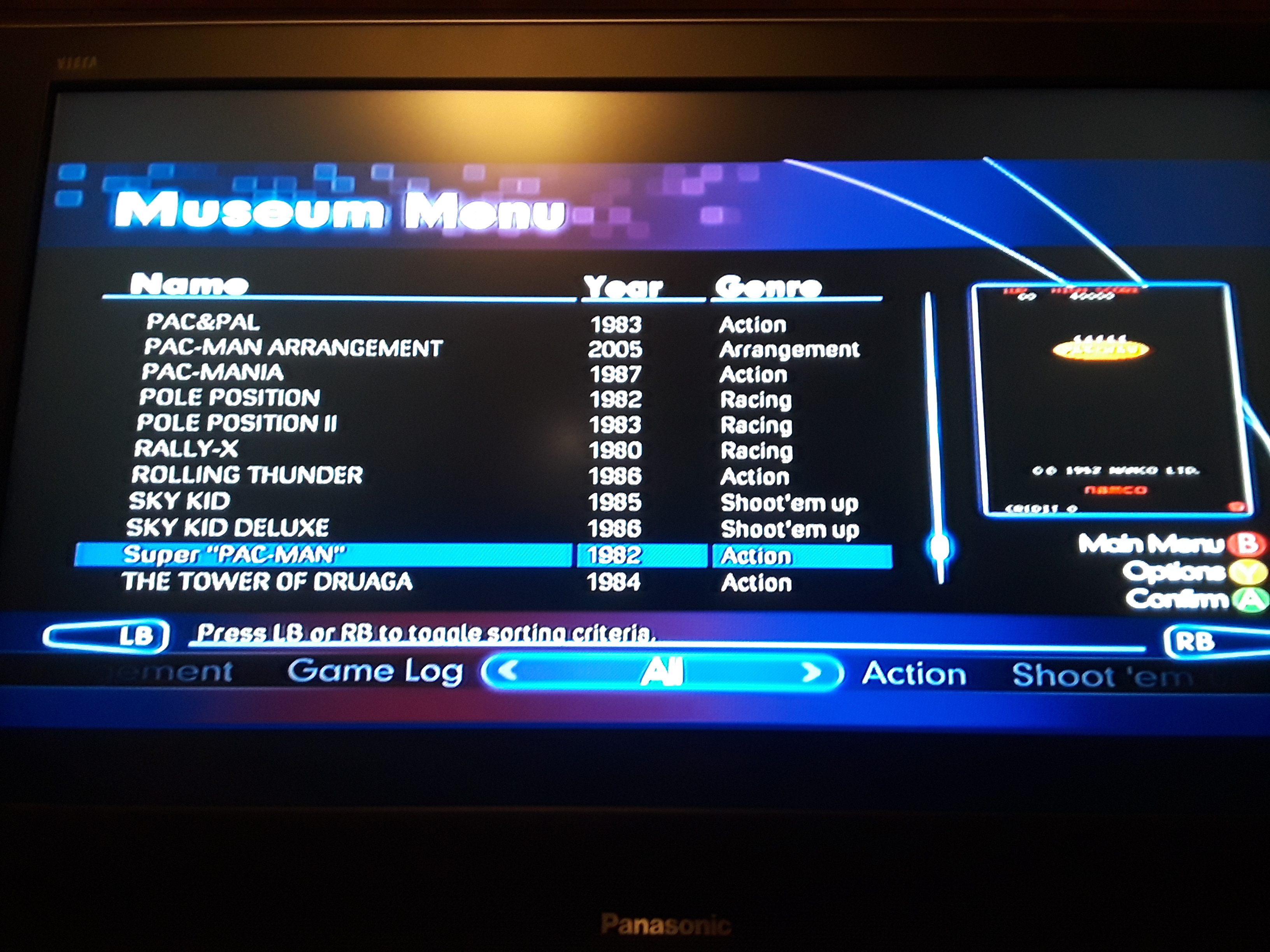 JML101582: Namco Museum Virtual Arcade: Super Pac-Man (Xbox 360) 6,610 points on 2018-11-18 18:21:43