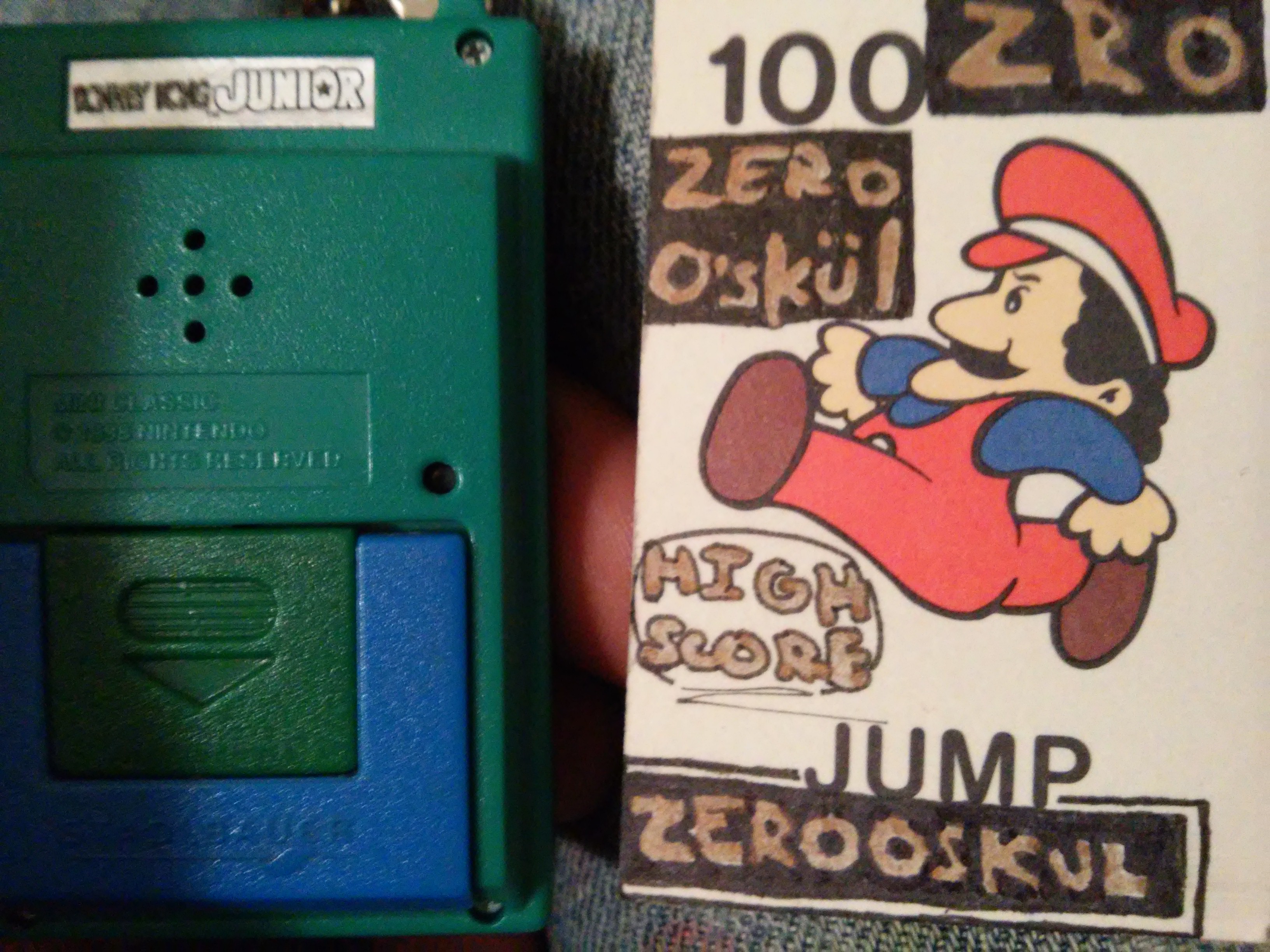 zerooskul: Nintendo Mini Classics: Donkey Kong Junior (Dedicated Handheld) 999 points on 2019-01-03 21:36:31