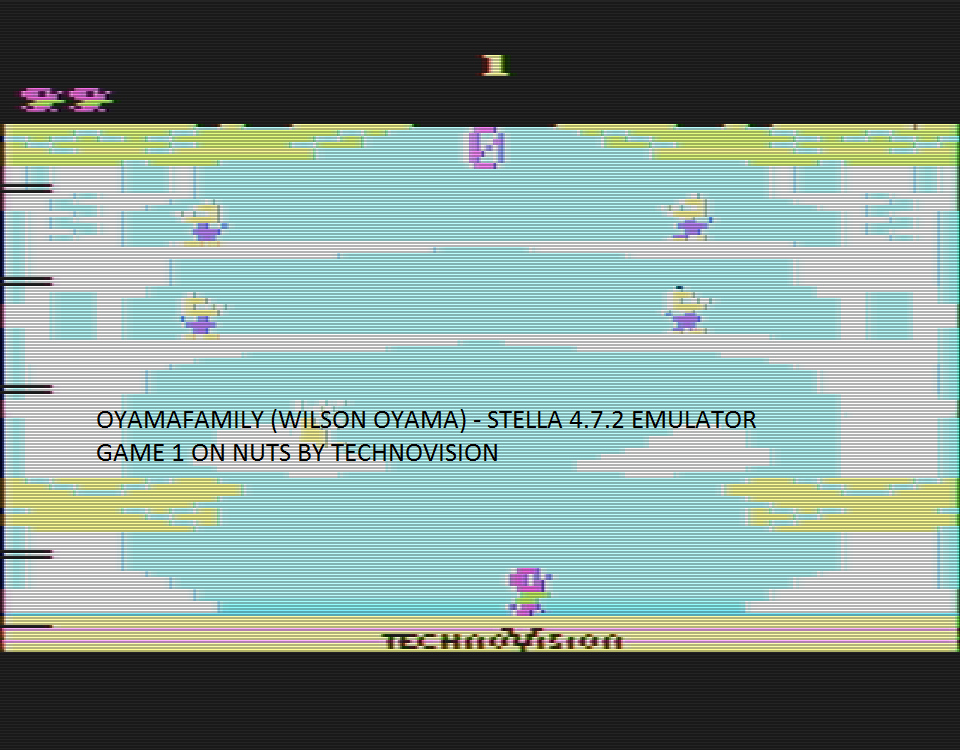 oyamafamily: Nuts (Atari 2600 Emulated) 2,000 points on 2016-08-14 18:41:34