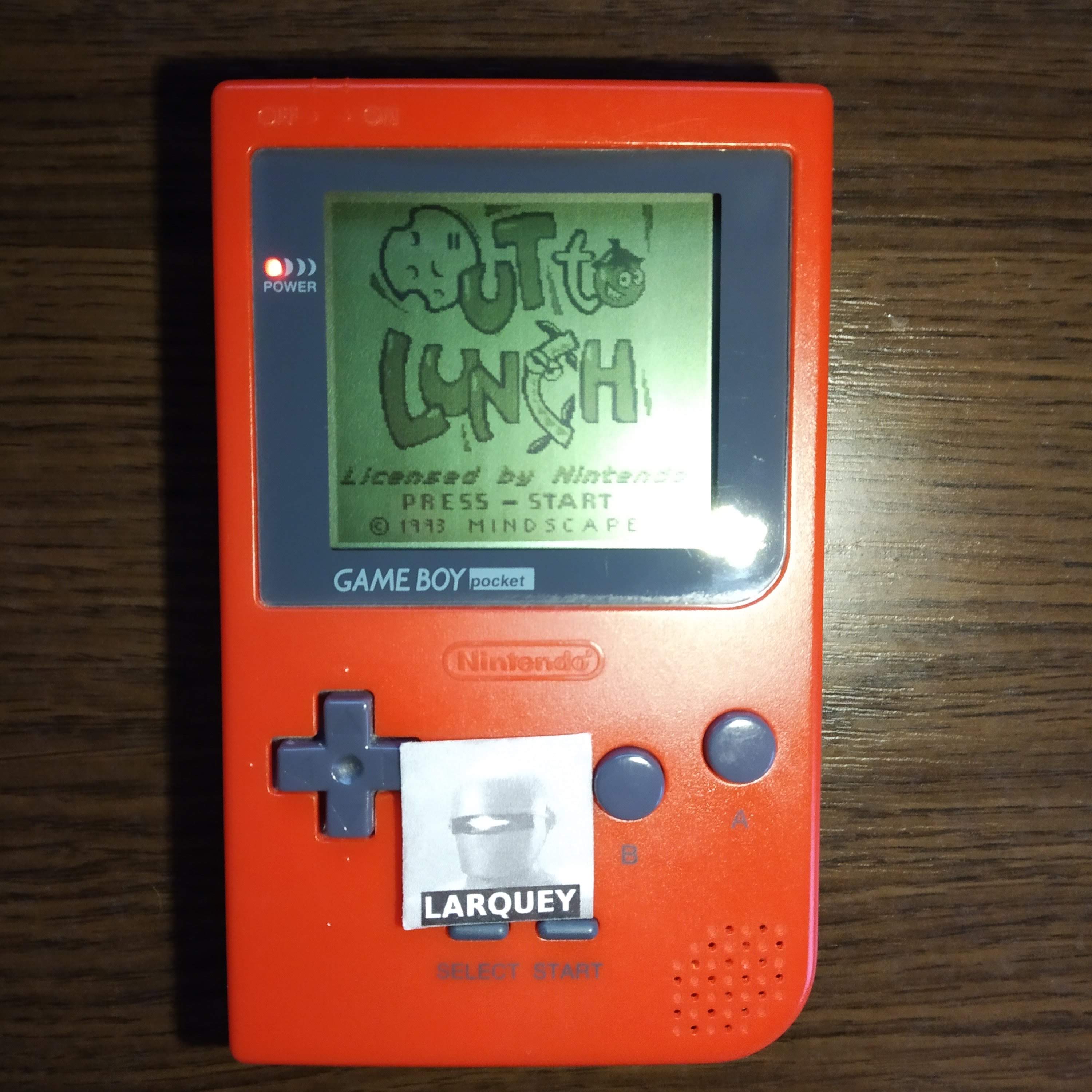 Larquey: Out To Lunch (Game Boy) 890 points on 2020-04-26 11:13:36