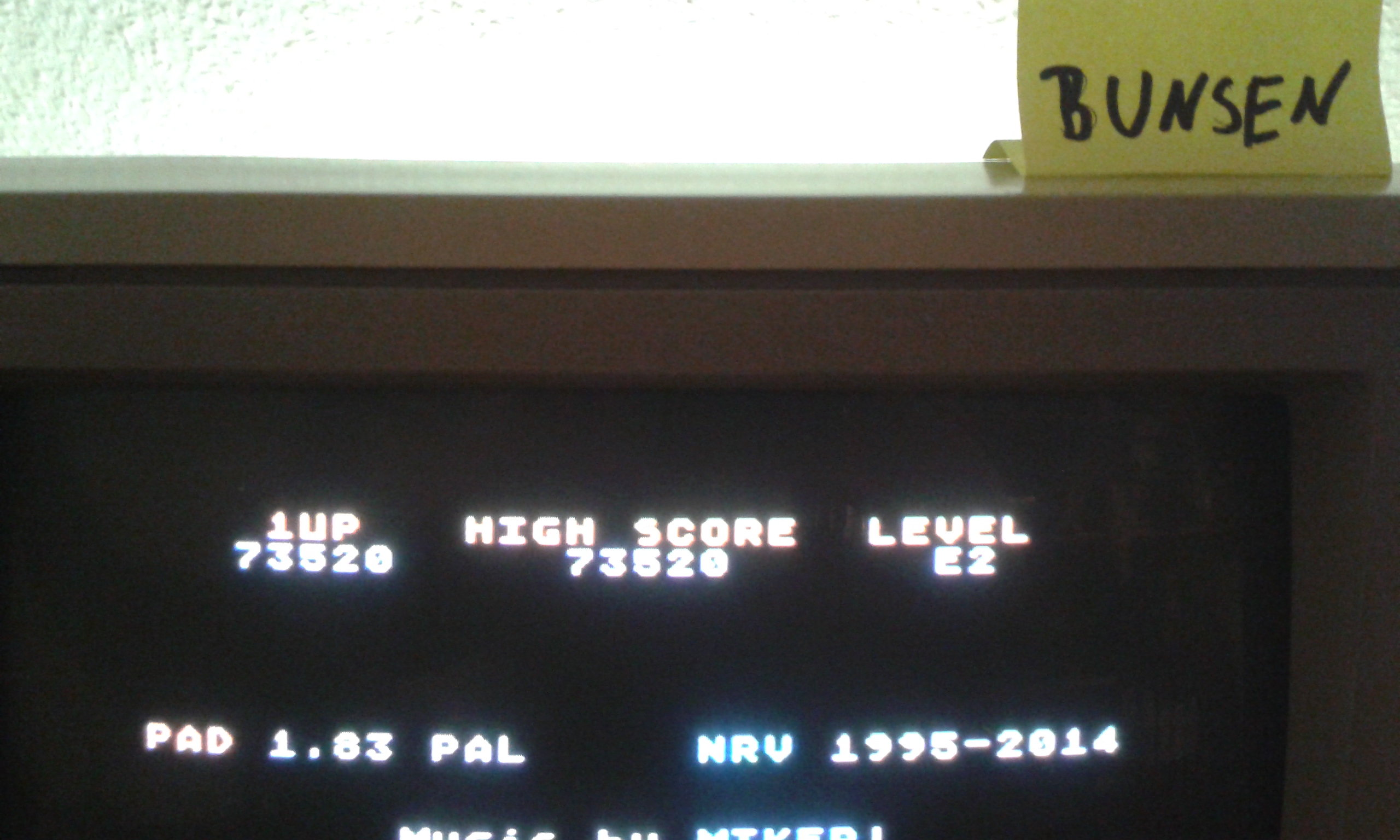 Bunsen: PAD V1.83 (Atari 400/800/XL/XE) 73,520 points on 2015-10-30 13:33:58